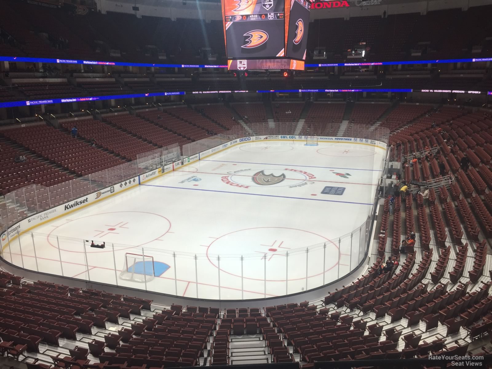 section 312, row c seat view  for hockey - honda center