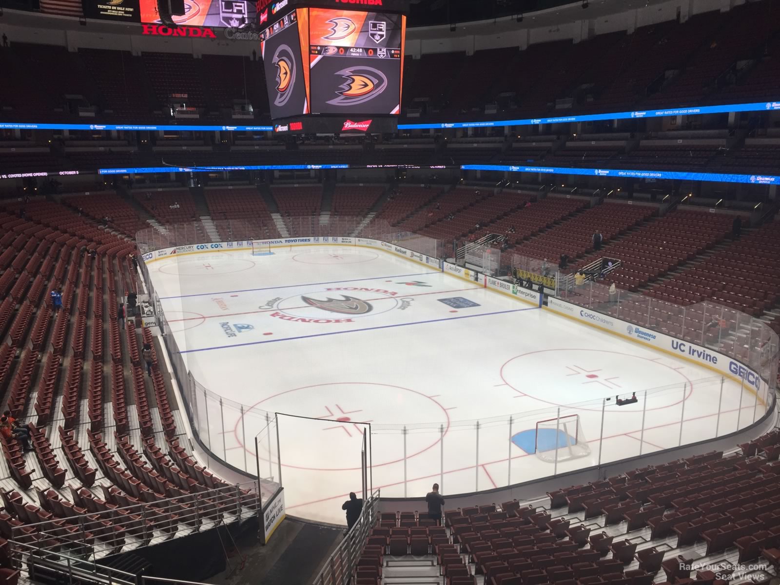 section 315, row c seat view  for hockey - honda center