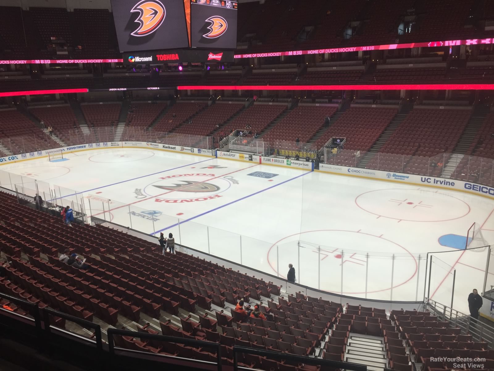 section 317, row c seat view  for hockey - honda center