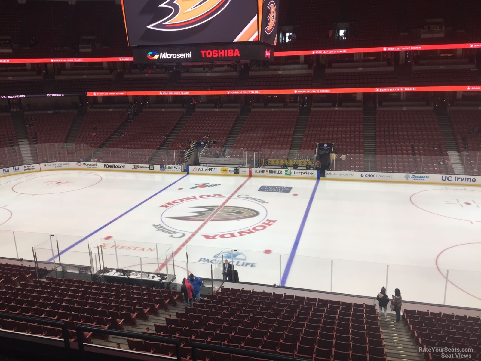 section 319, row c seat view  for hockey - honda center