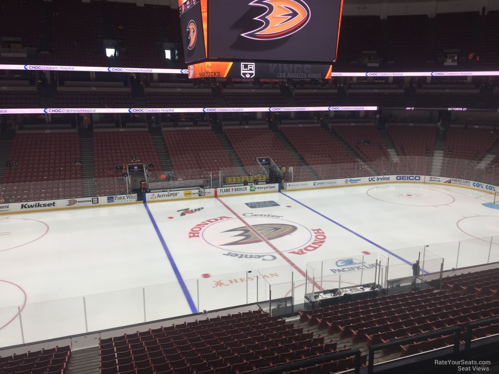 section 321, row c seat view  for hockey - honda center