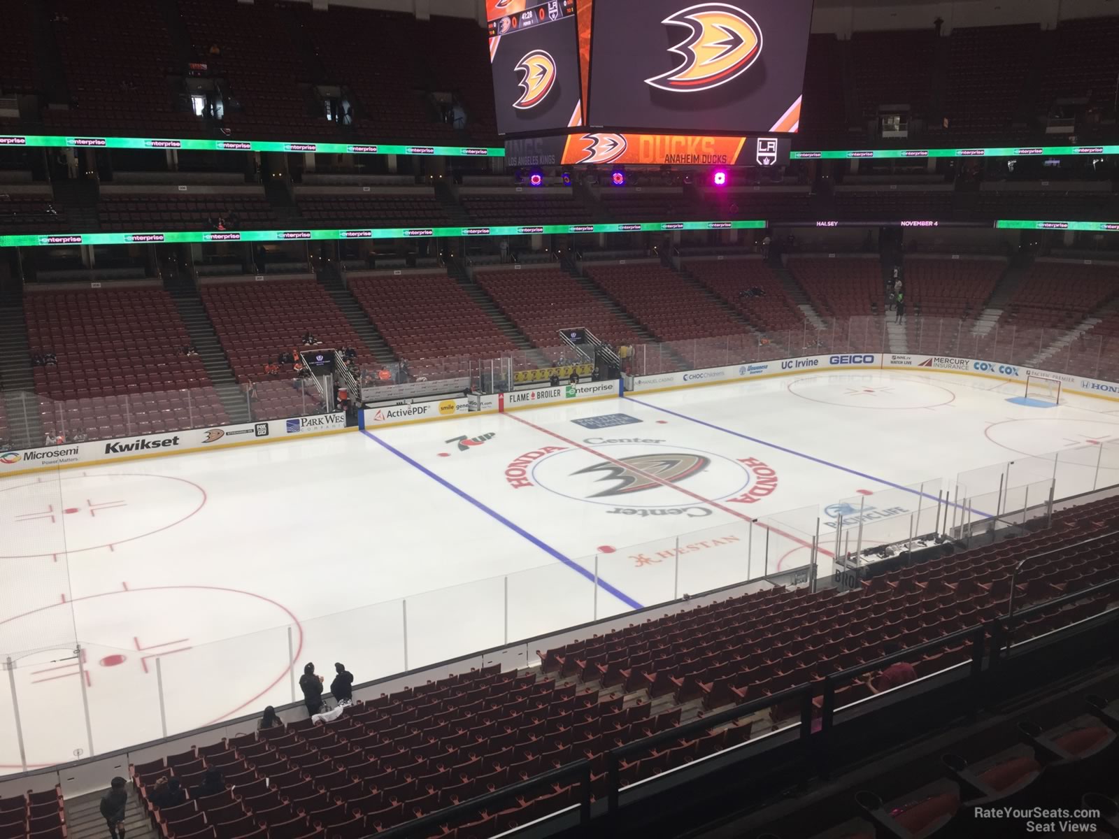 section 322, row c seat view  for hockey - honda center