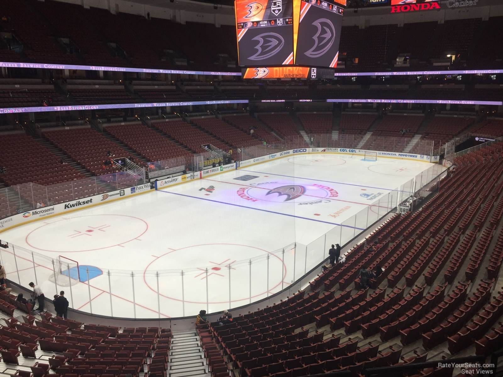section 324, row c seat view  for hockey - honda center