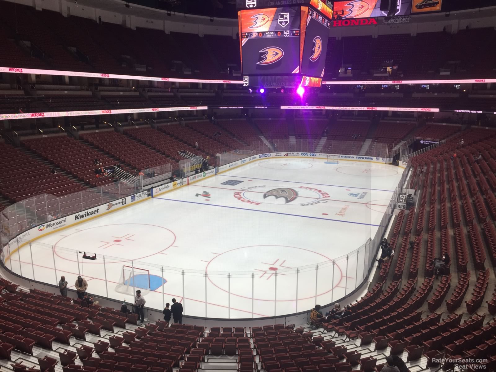 section 325, row c seat view  for hockey - honda center