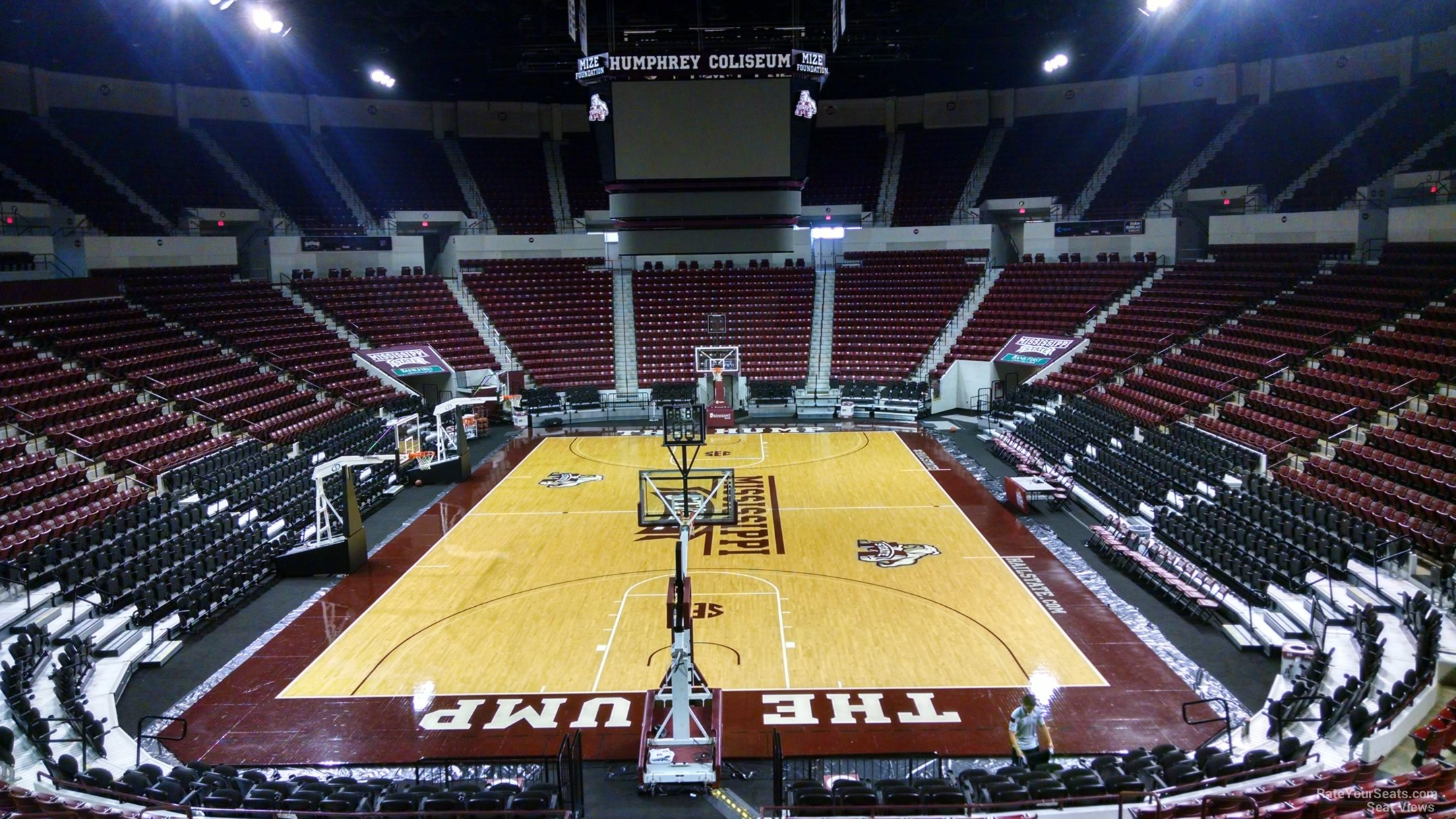 section 101, row 15 seat view  - humphrey coliseum