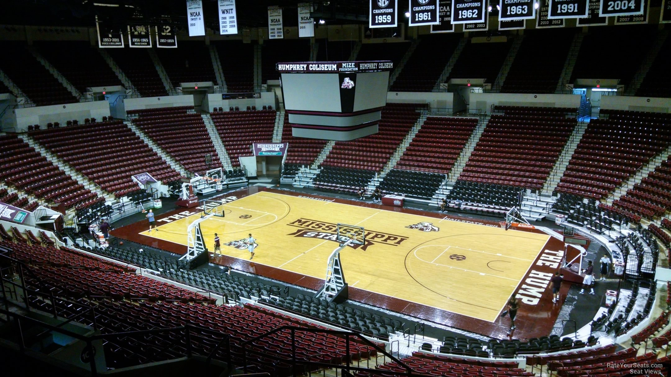 section 207, row 8 seat view  - humphrey coliseum