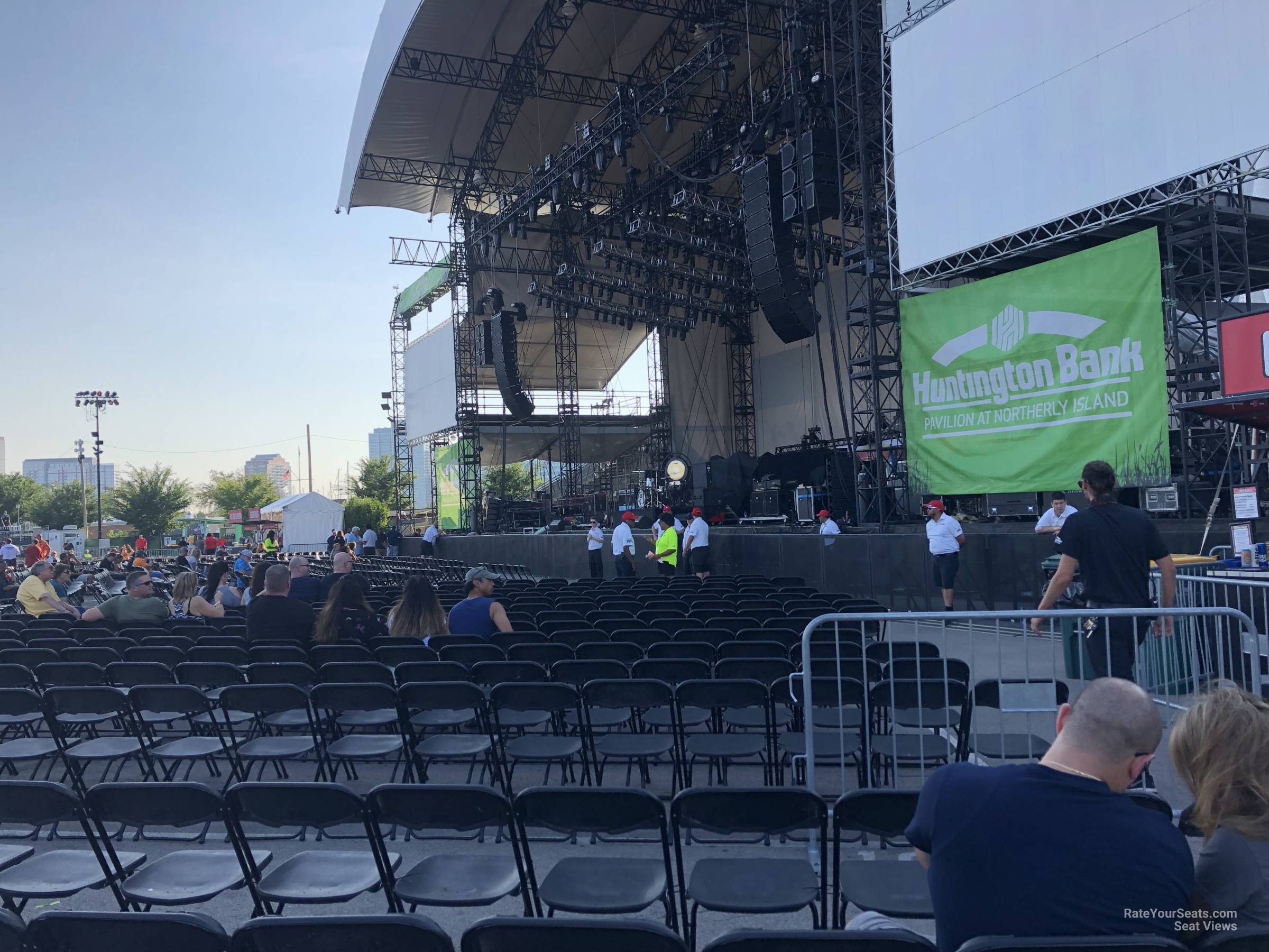 section 201, row d seat view  - huntington bank pavilion (at northerly island)