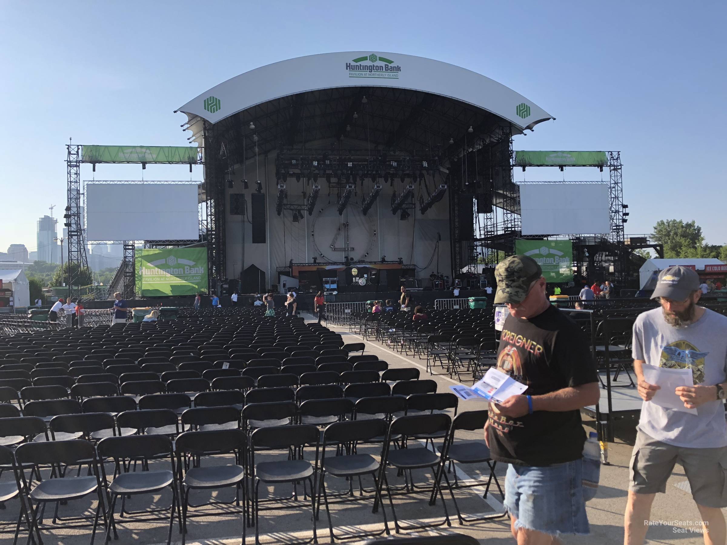 section 308, row d seat view  - huntington bank pavilion (at northerly island)