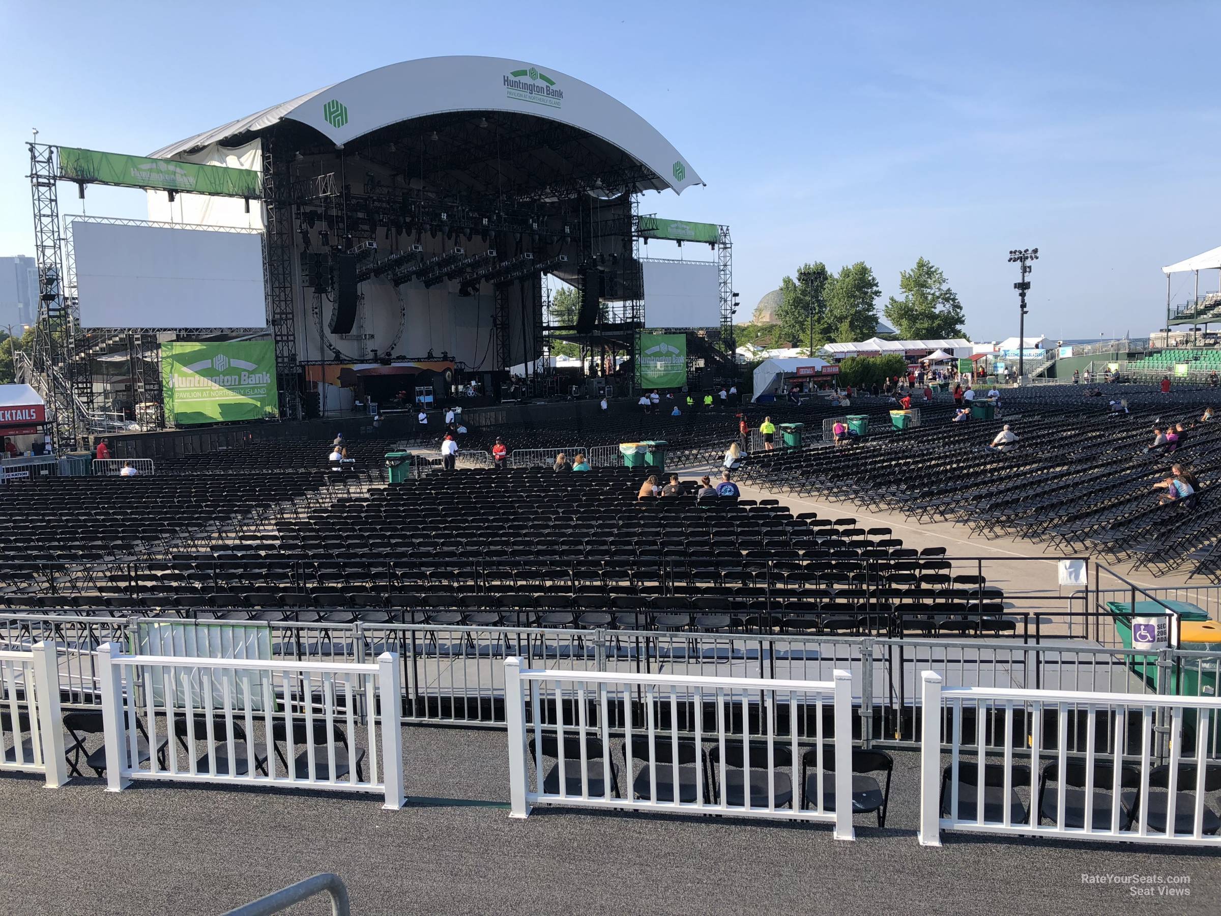 section 310, row d seat view  - huntington bank pavilion (at northerly island)