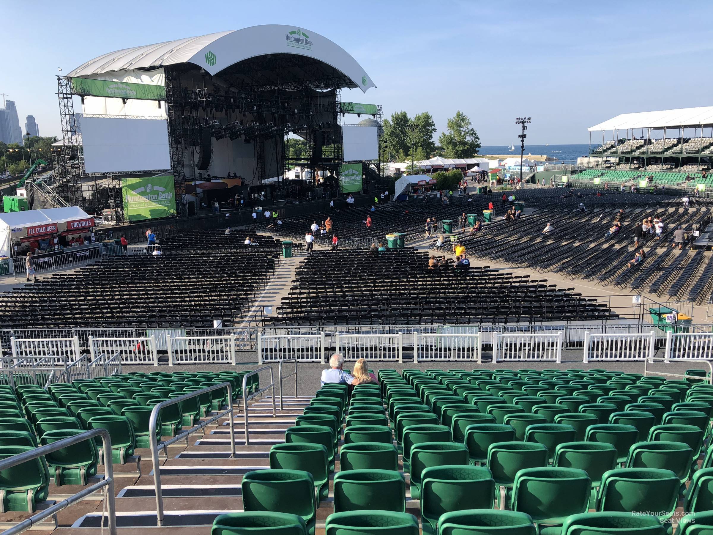 section 311, row t seat view  - huntington bank pavilion (at northerly island)