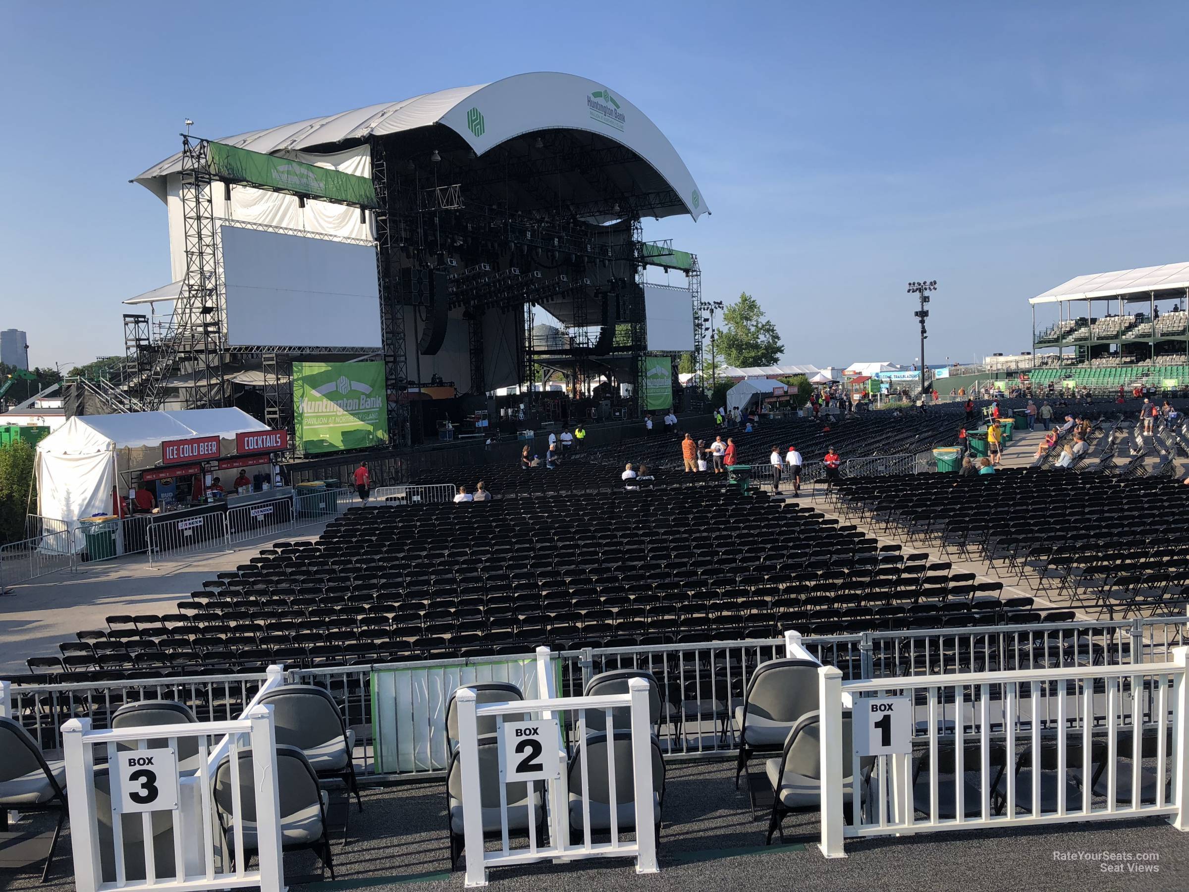 section 313, row d seat view  - huntington bank pavilion (at northerly island)