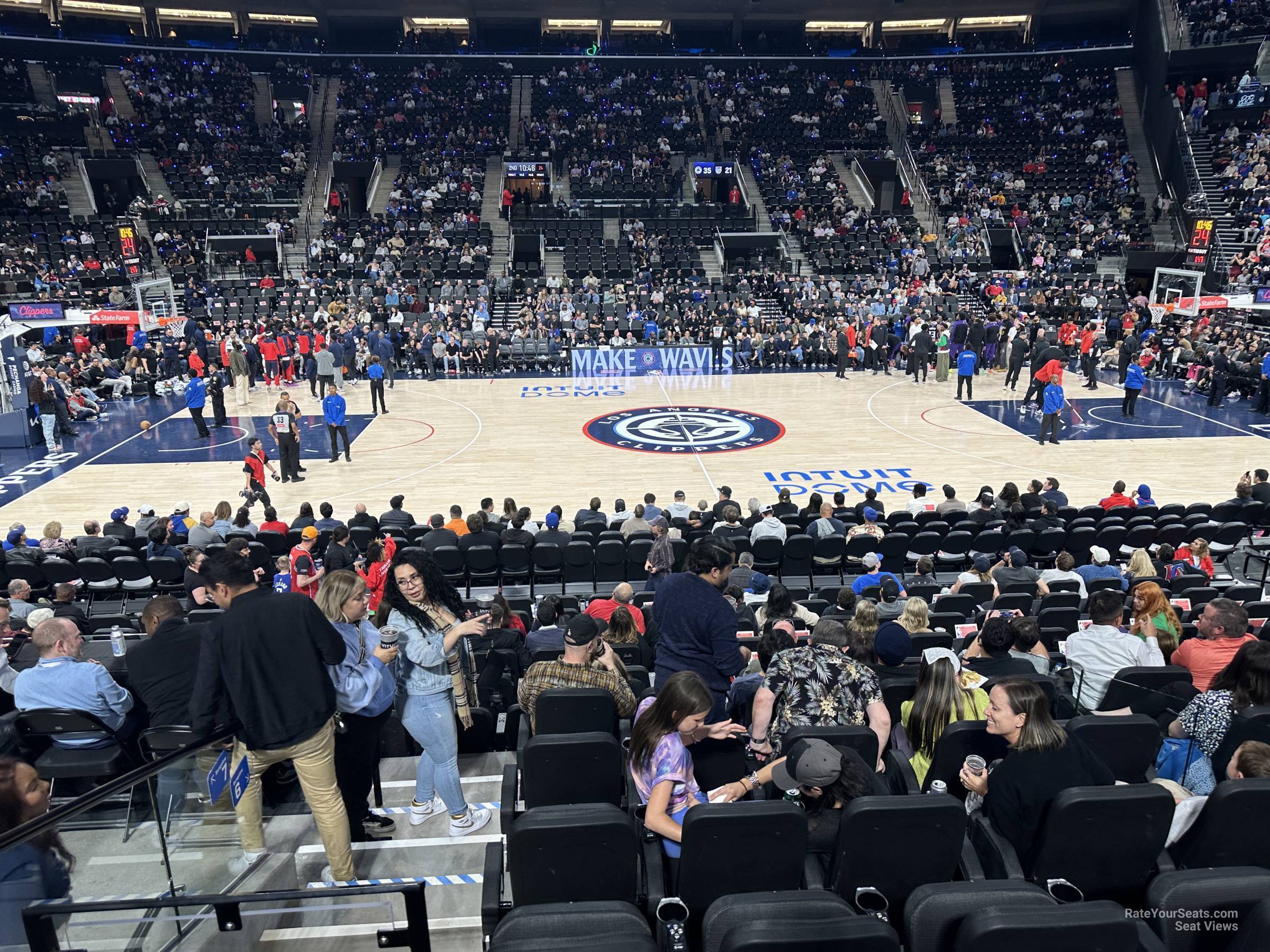 club 25, row 5 seat view  for basketball - intuit dome