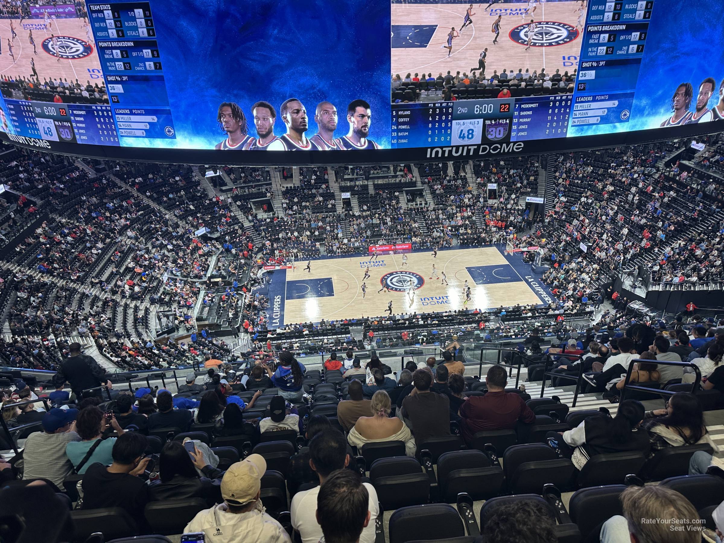 terrace 26, row 14 seat view  for basketball - intuit dome