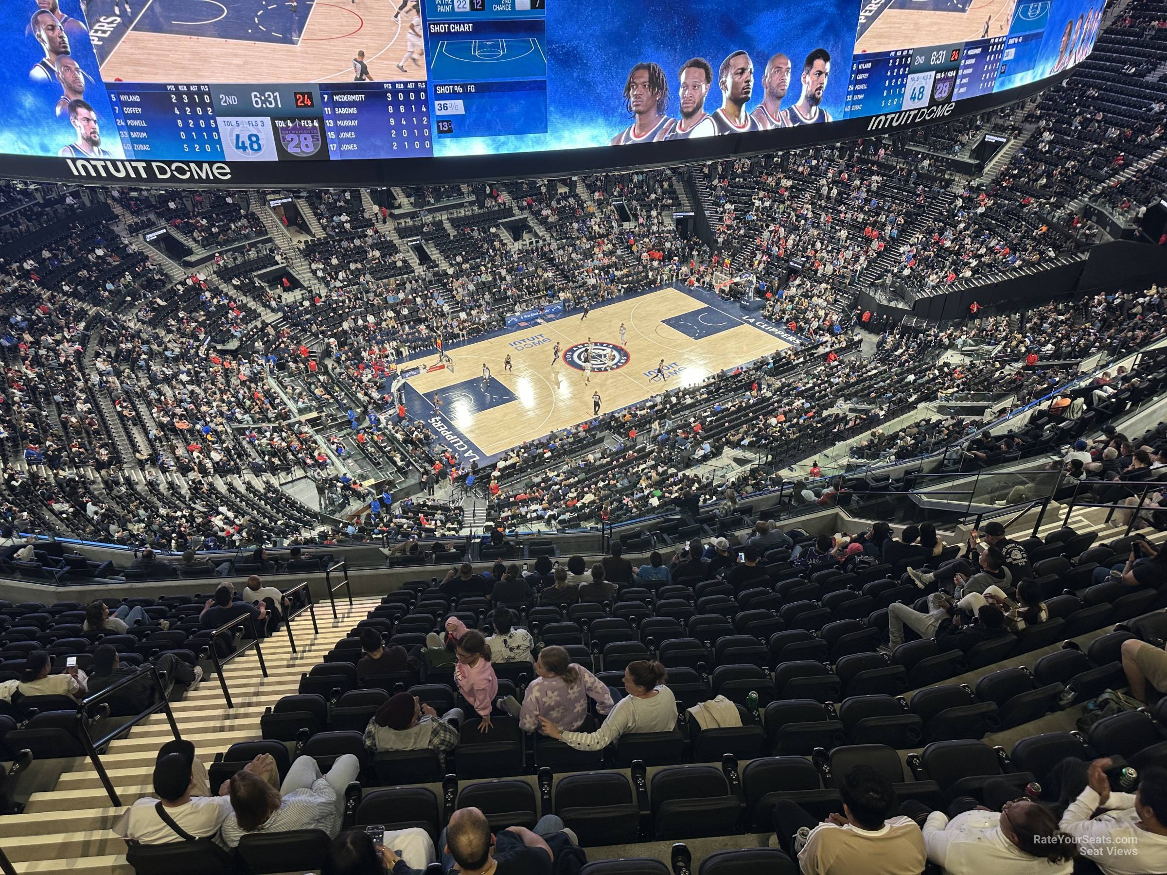 terrace 28, row 13w seat view  for basketball - intuit dome