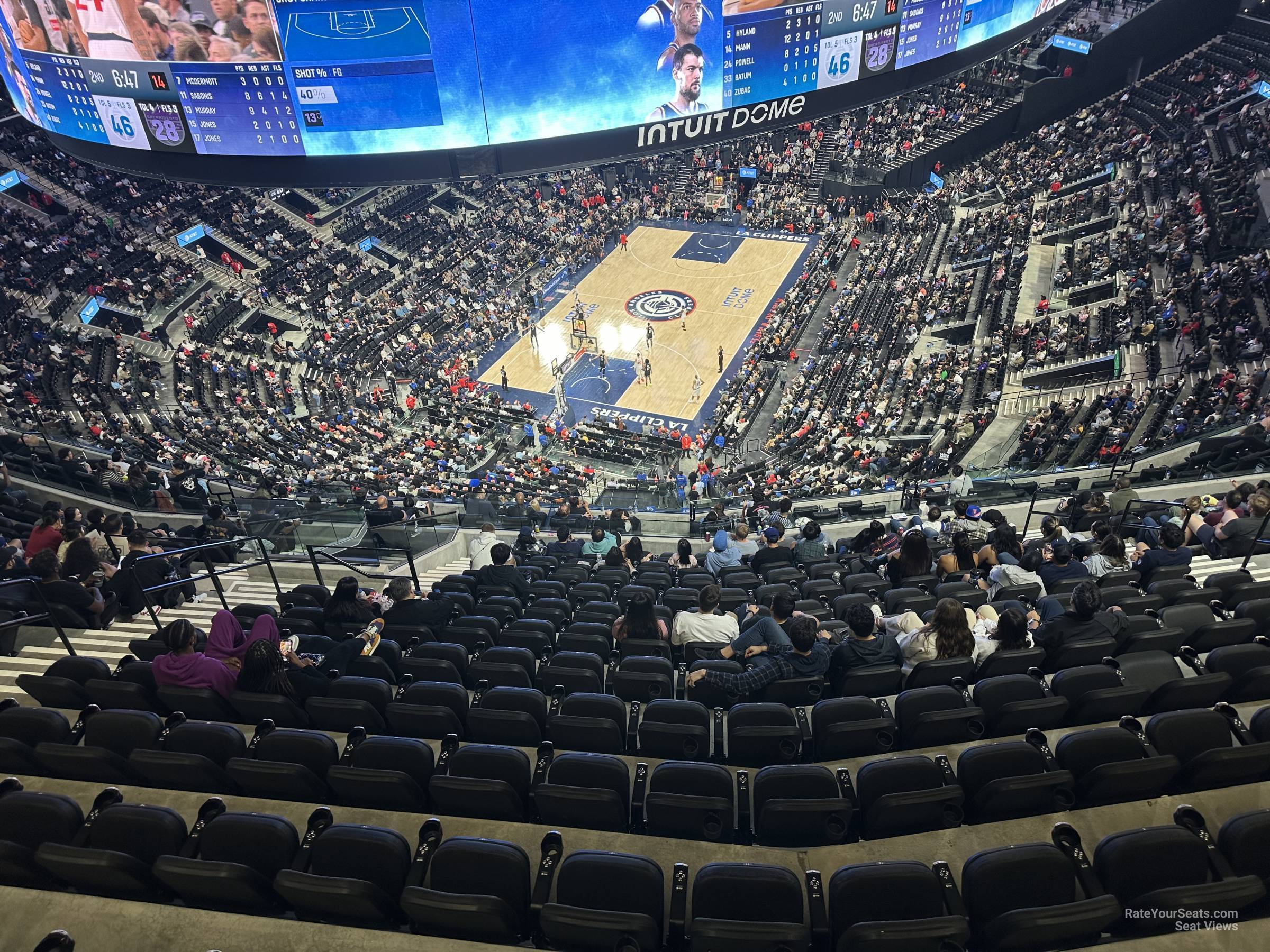 terrace 31, row 13w seat view  for basketball - intuit dome