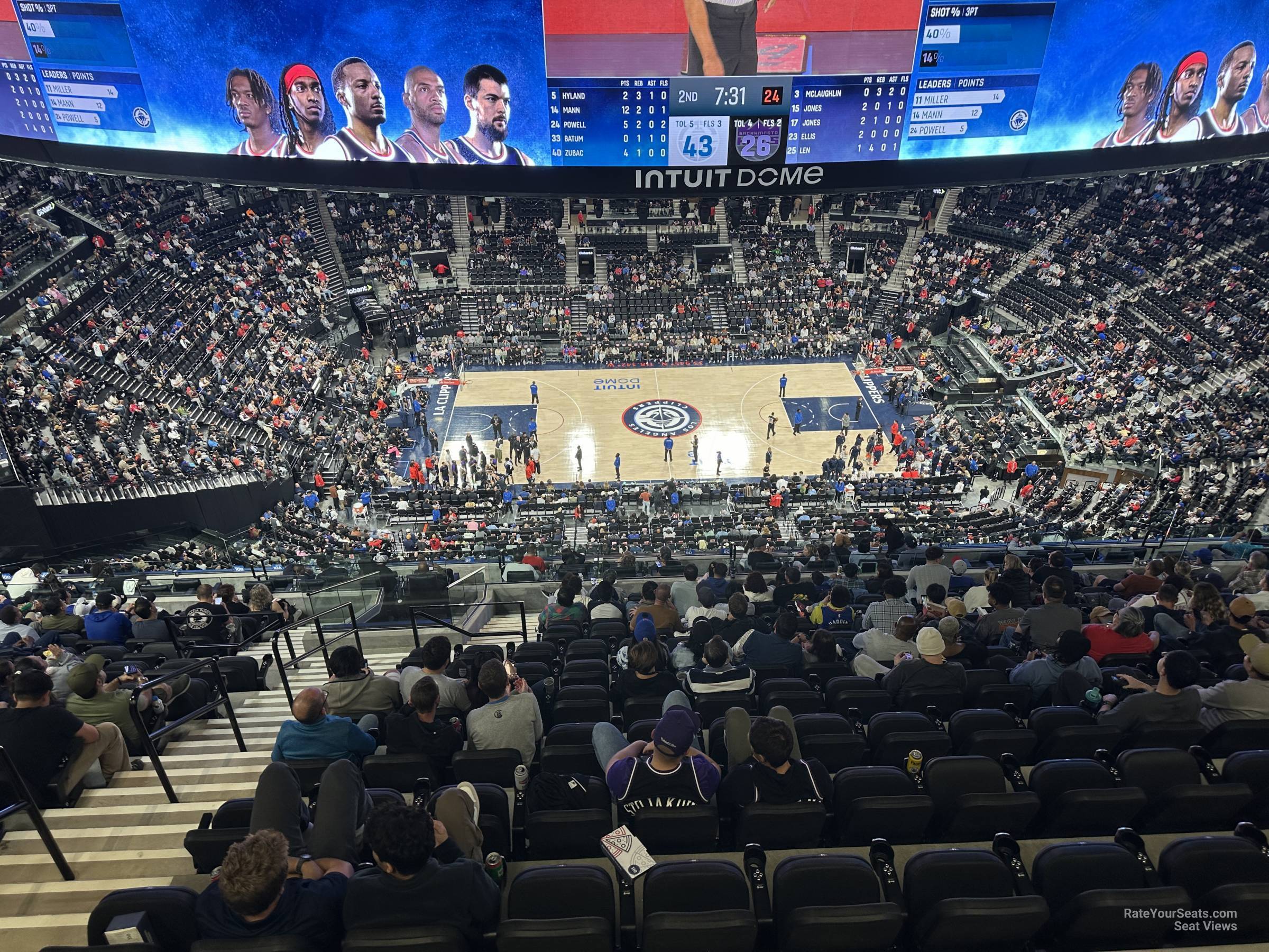 terrace 9, row 13w seat view  for basketball - intuit dome