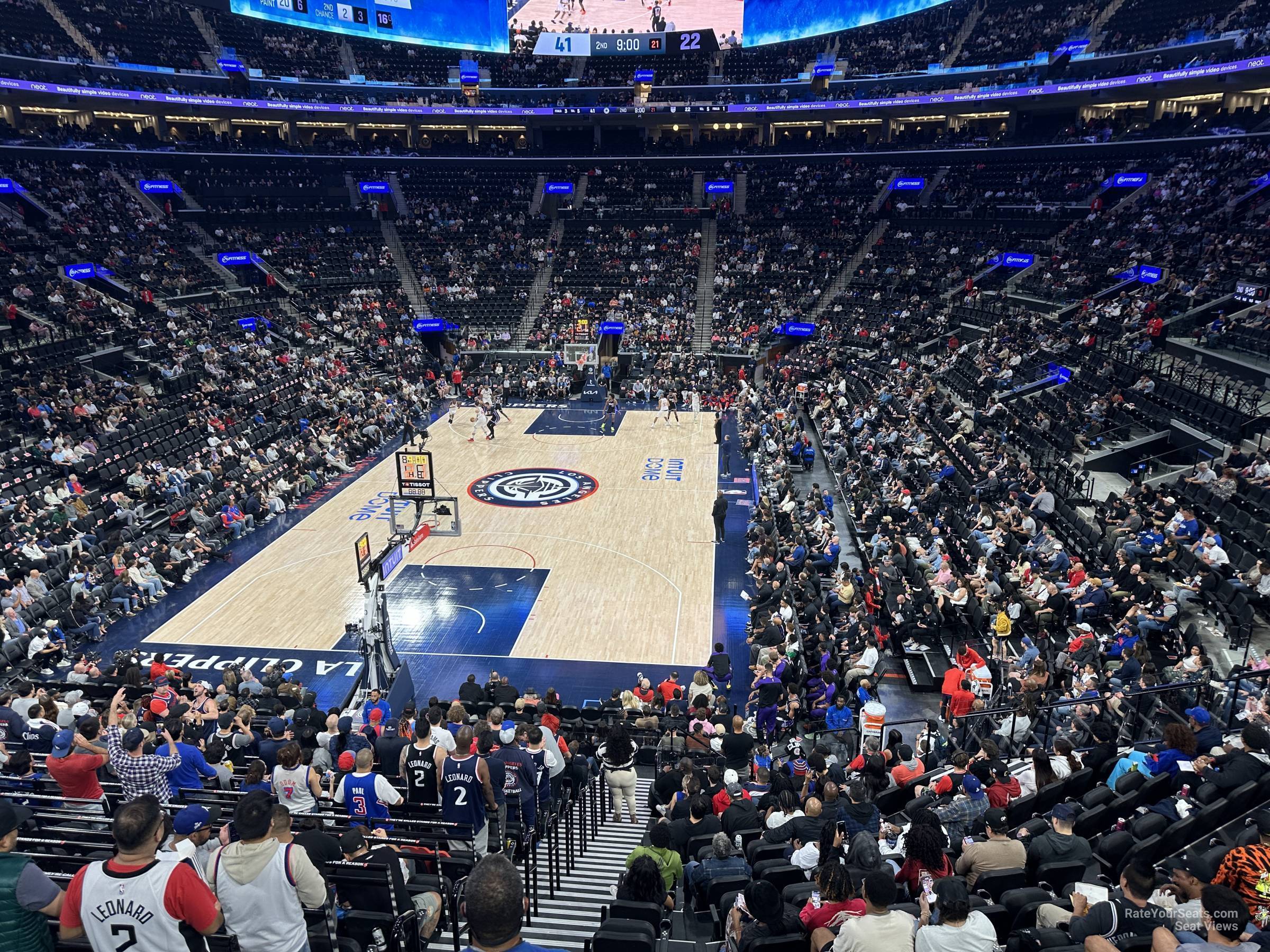 wall 15, row 14 seat view  for basketball - intuit dome