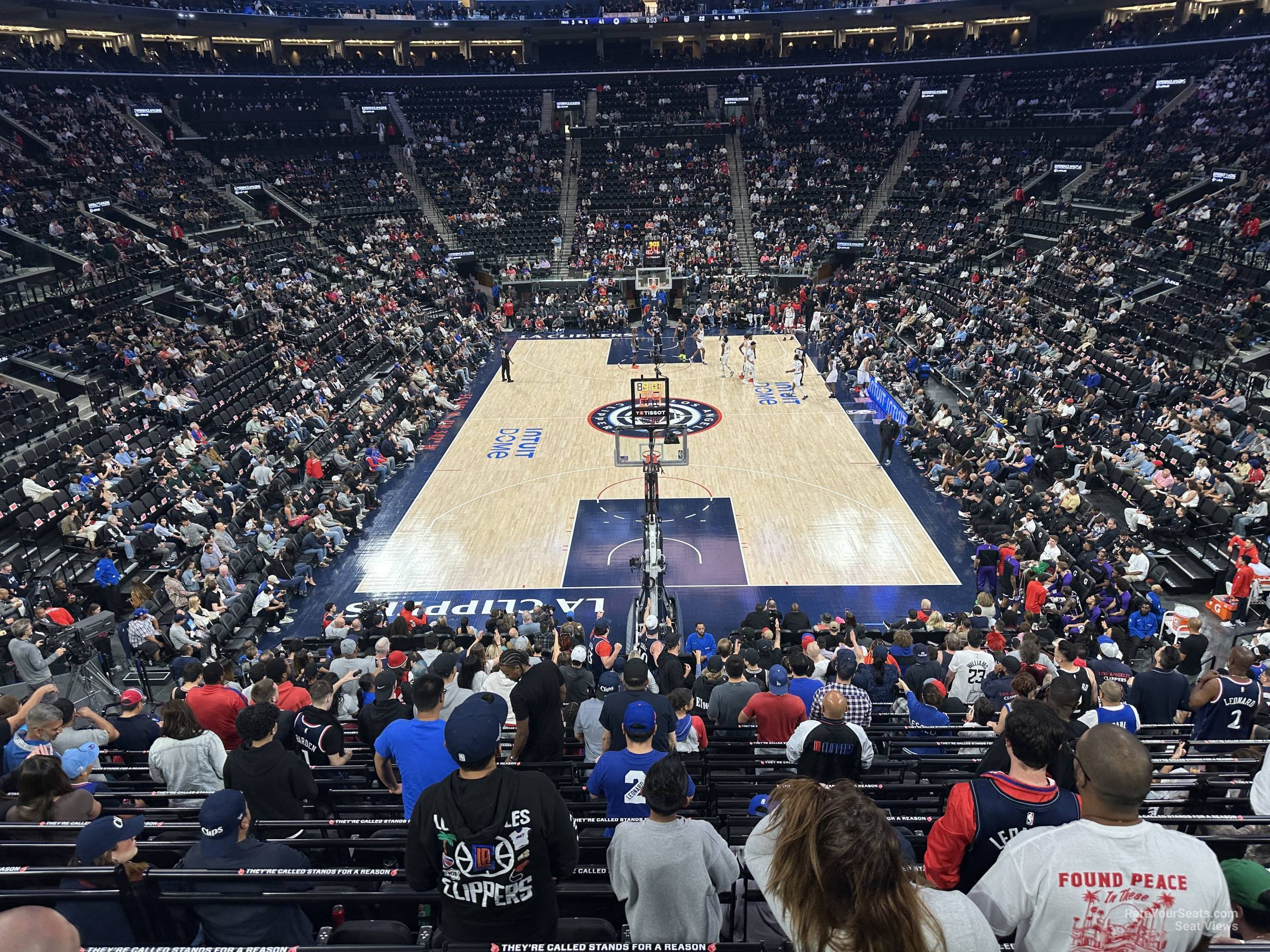 wall 17, row 17 seat view  for basketball - intuit dome