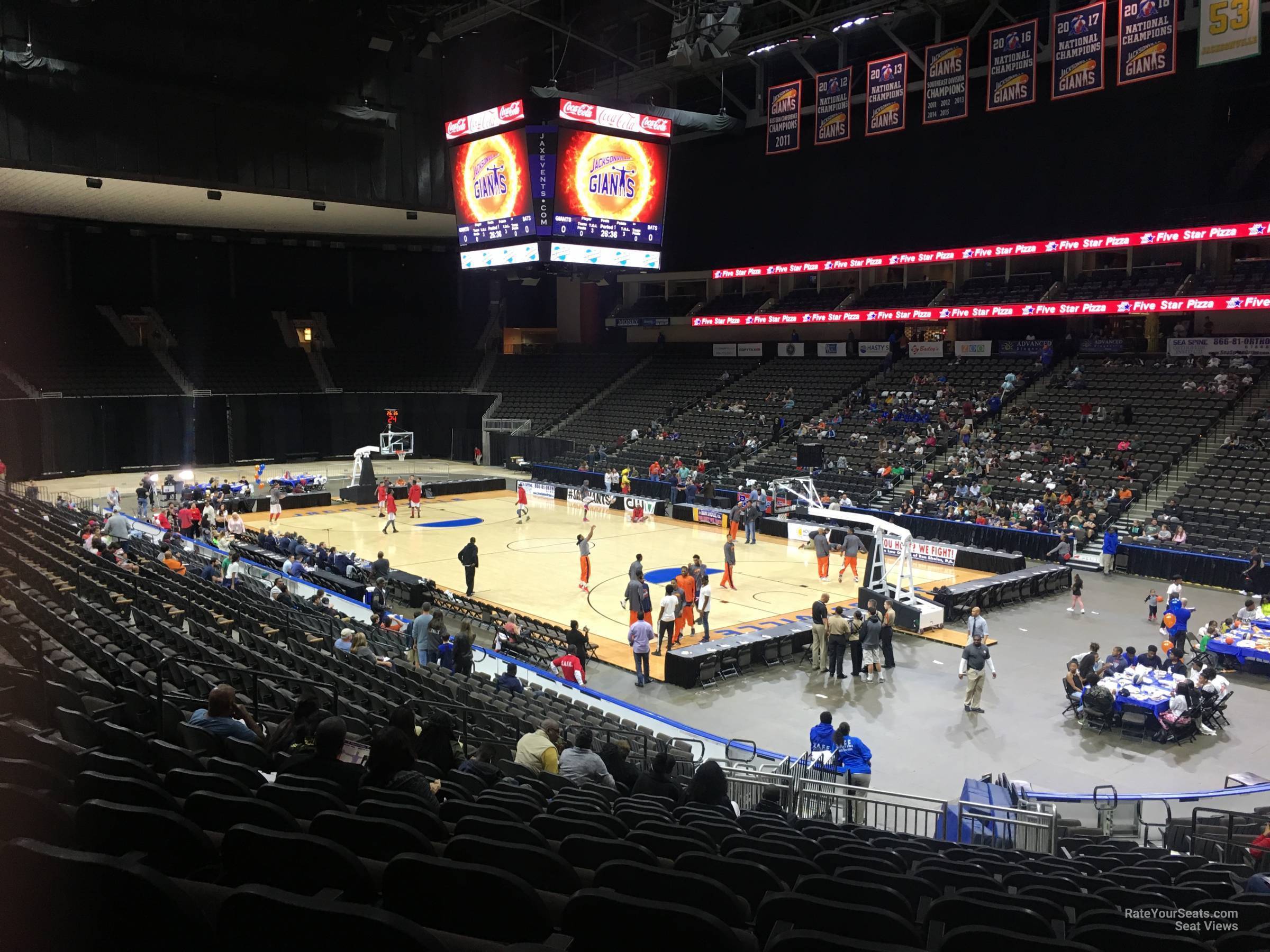 Vystar Veterans Memorial Arena Section 111 Basketball Seating ...