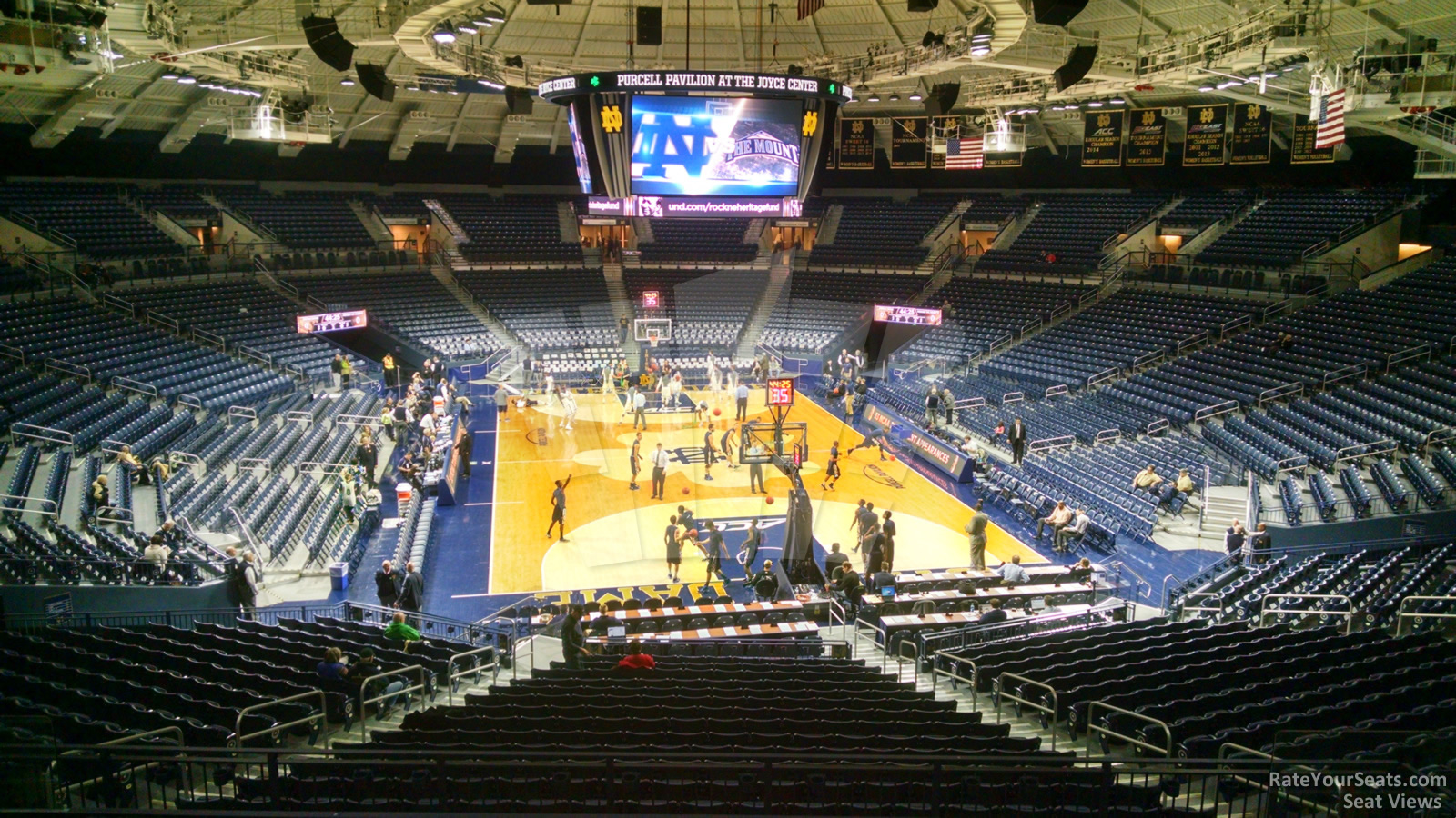 section 115, row 10 seat view  - joyce center