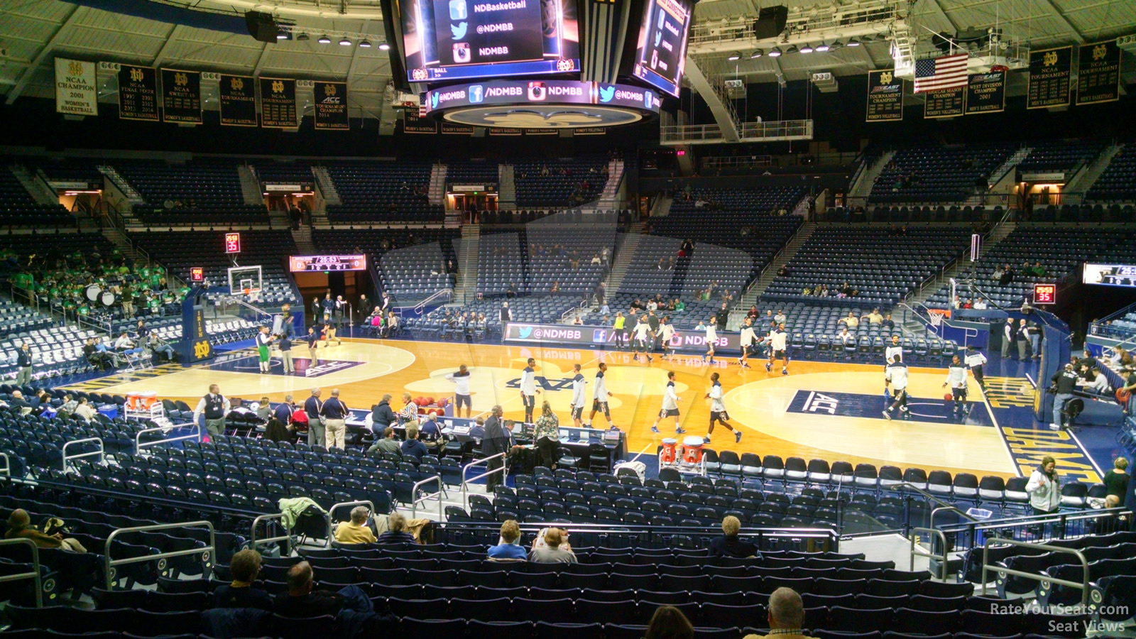 section 18, row 15 seat view  - joyce center