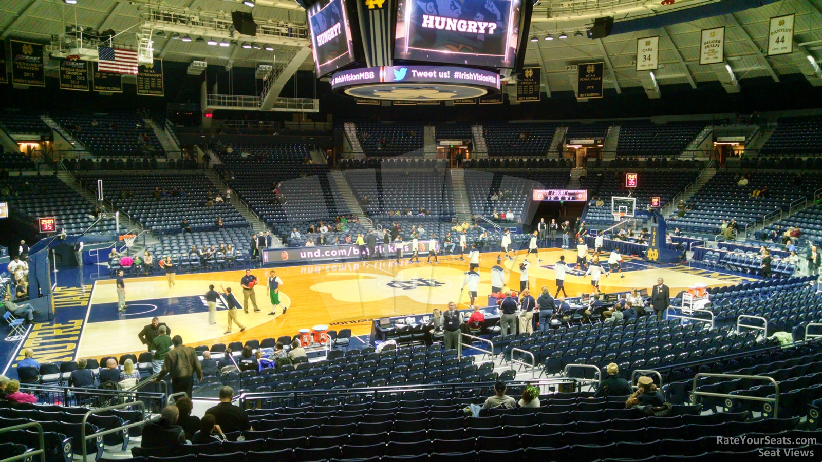 section 2, row 15 seat view  - joyce center