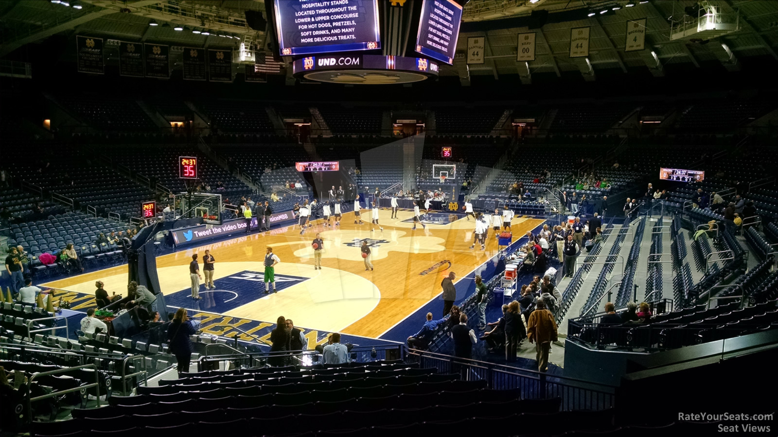 section 4, row 15 seat view  - joyce center