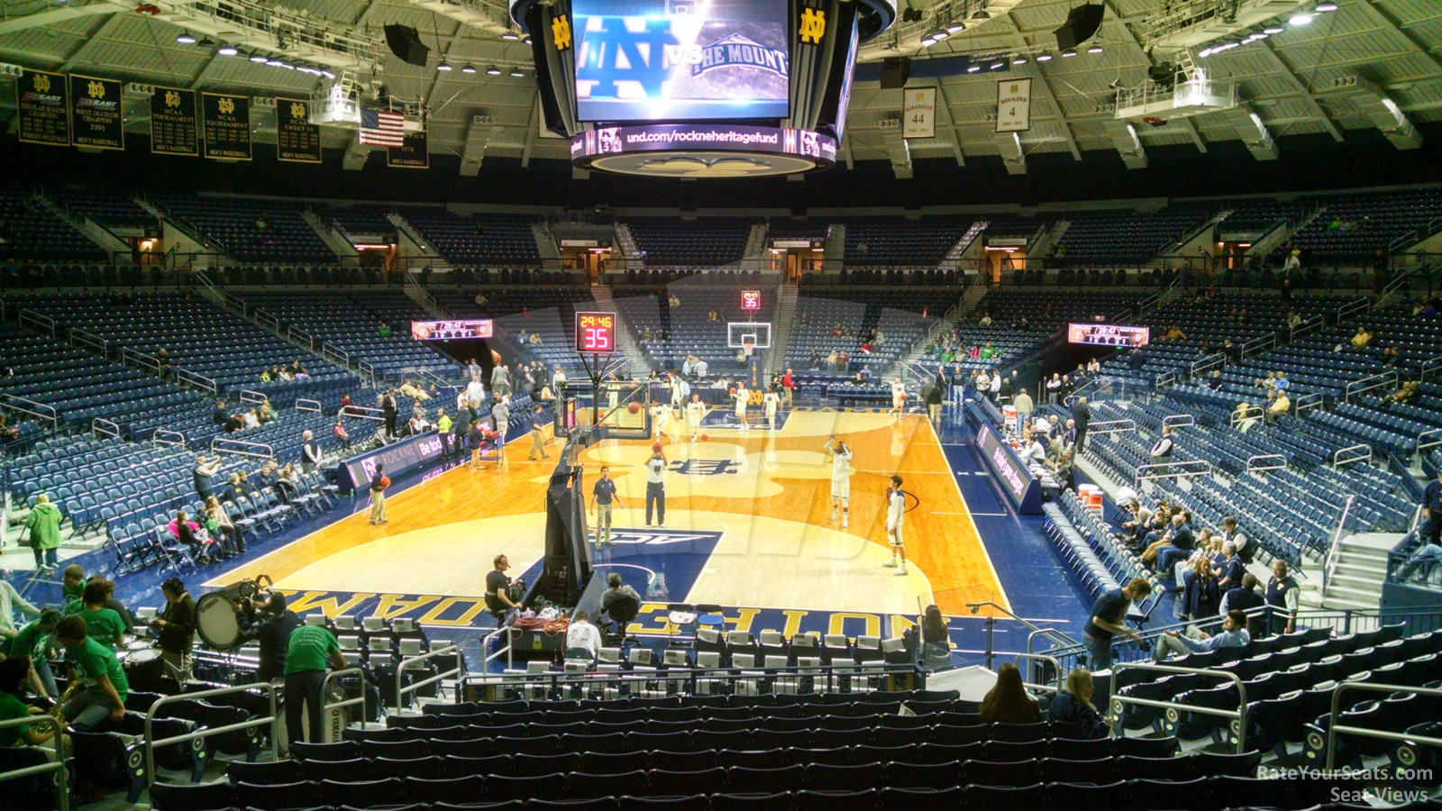 section 5, row 15 seat view  - joyce center