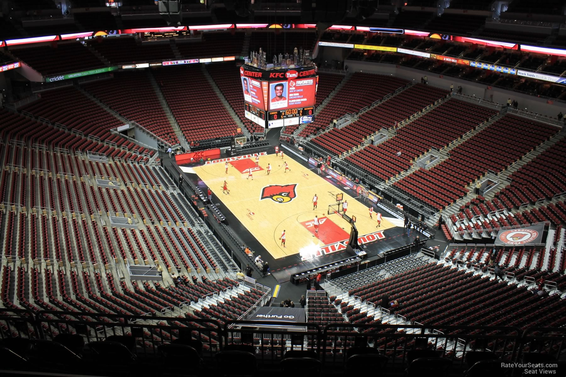 New basketball court installed at KFC Yum! Center