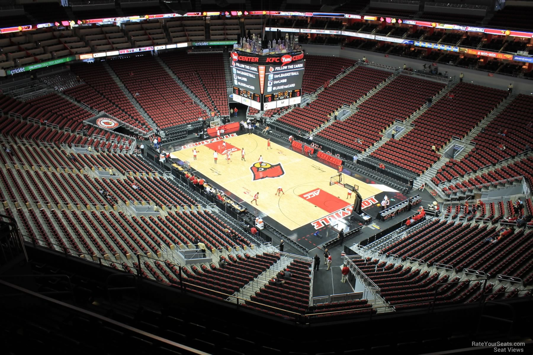 KFC Yum! Center Section 319 - Louisville Basketball - RateYourSeats.com