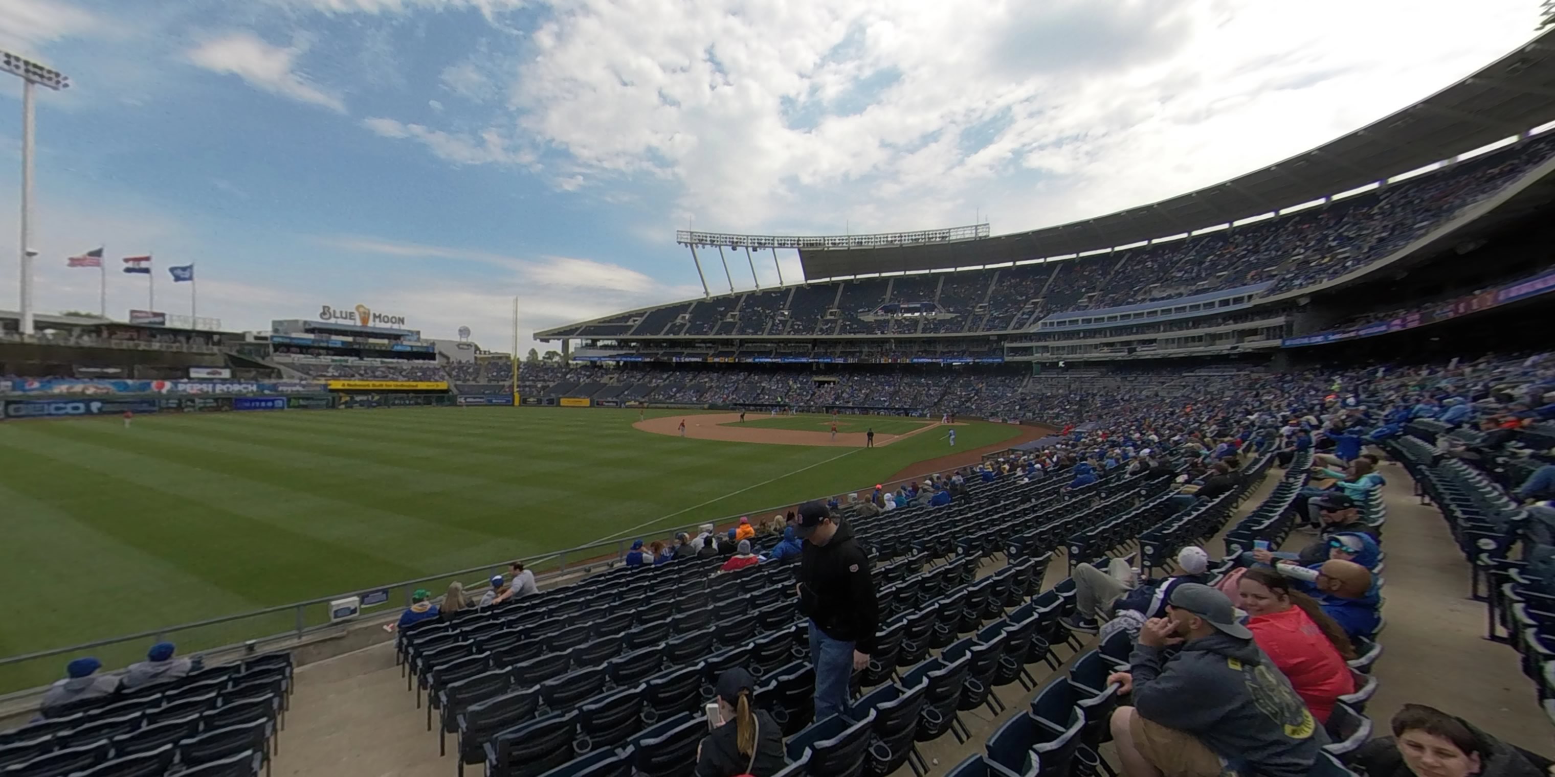 section 110 panoramic seat view  - kauffman stadium