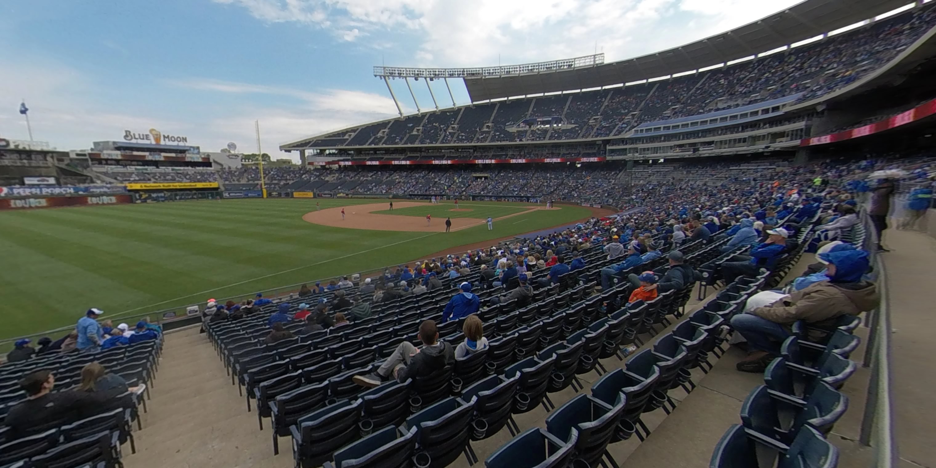 Section 113 at Kauffman Stadium 