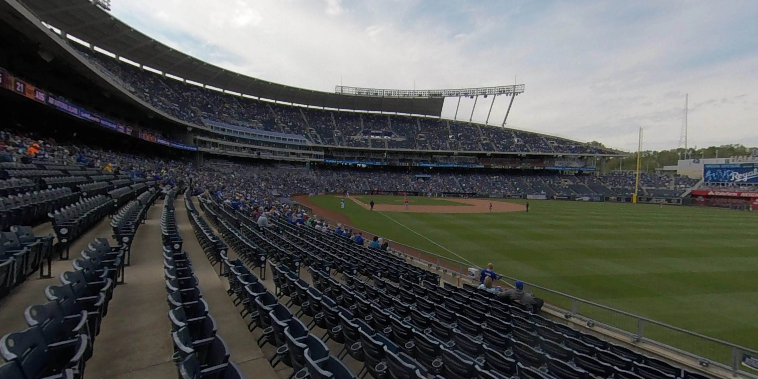 section 145 panoramic seat view  - kauffman stadium