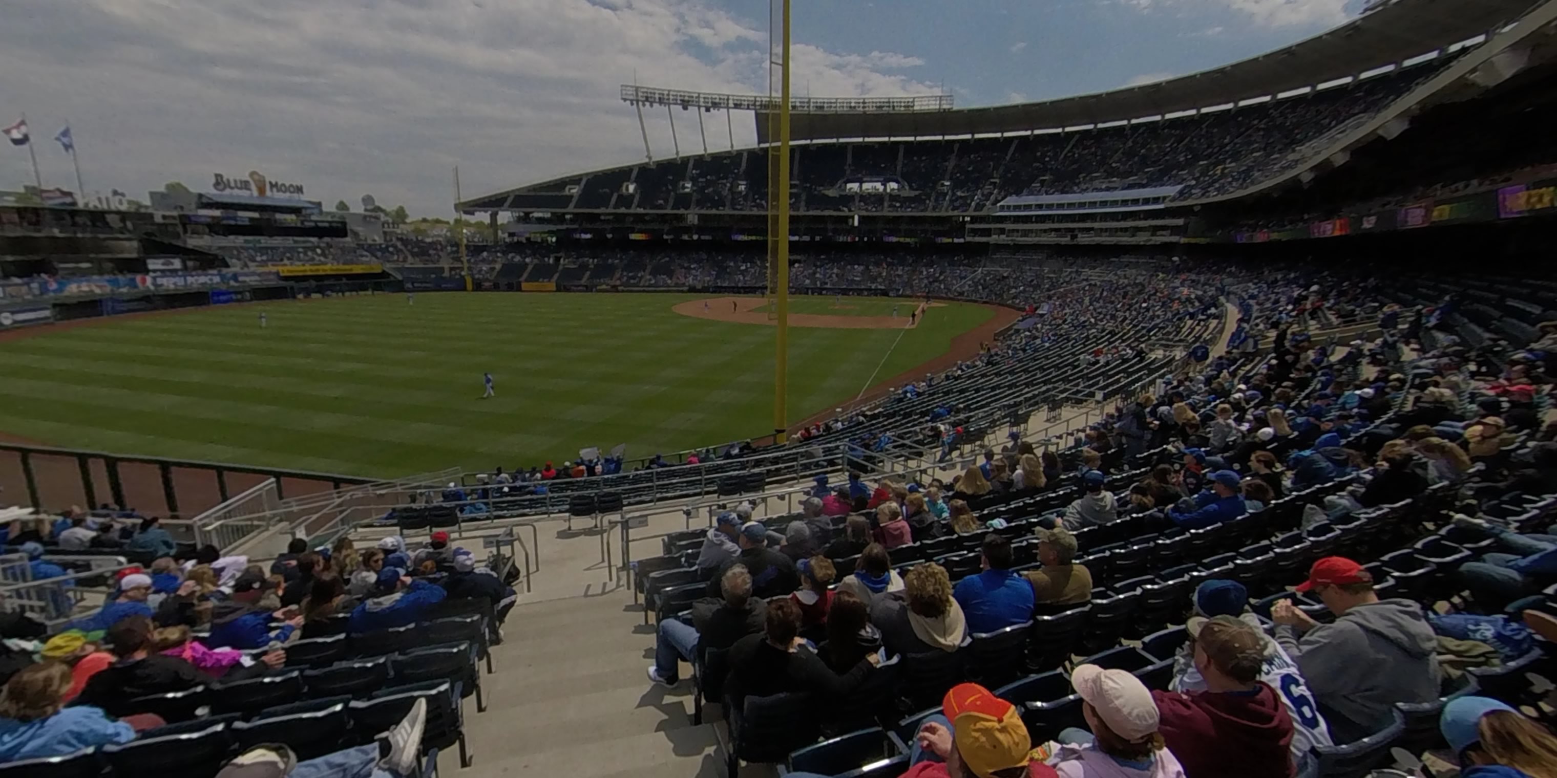 section 206 panoramic seat view  - kauffman stadium