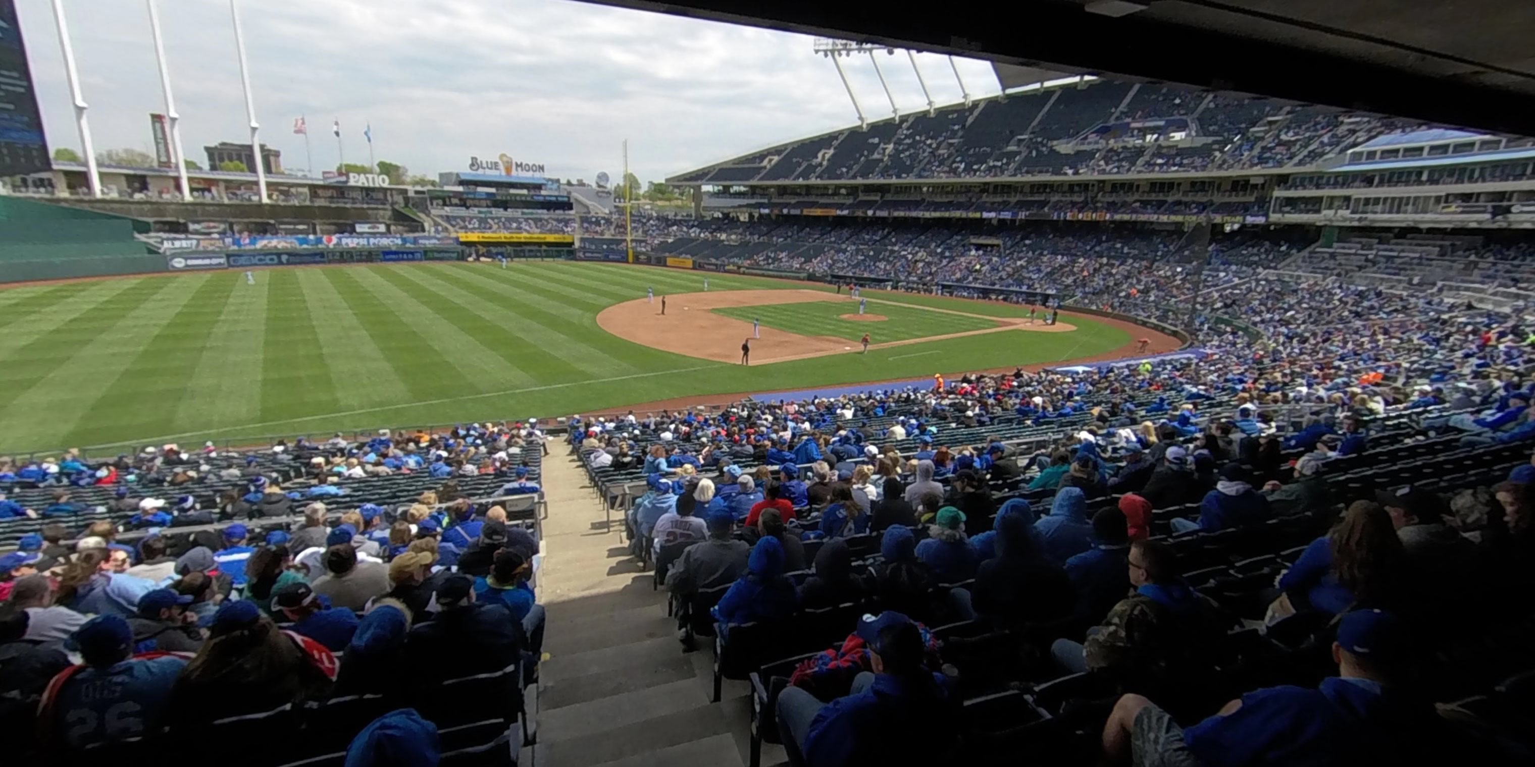 section 214 panoramic seat view  - kauffman stadium