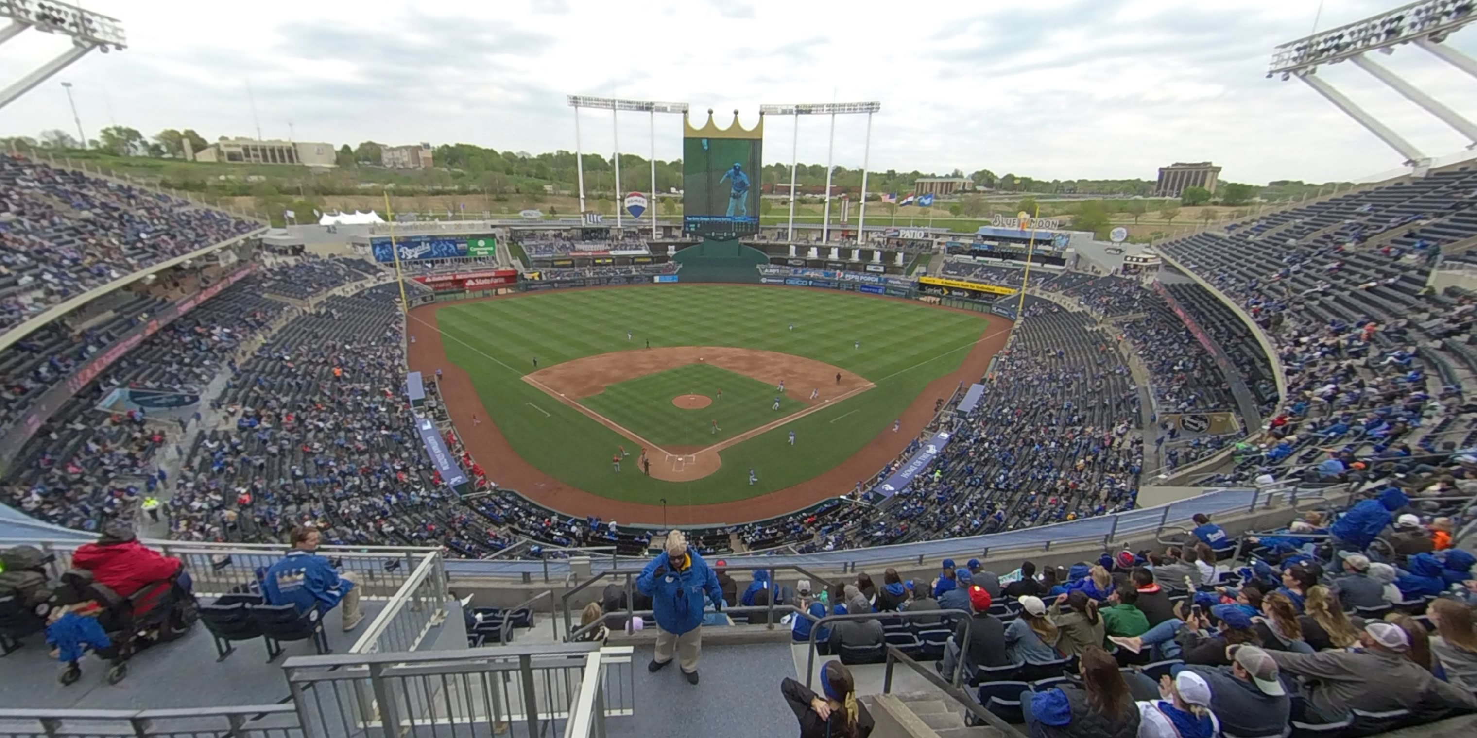 section 420 panoramic seat view  - kauffman stadium