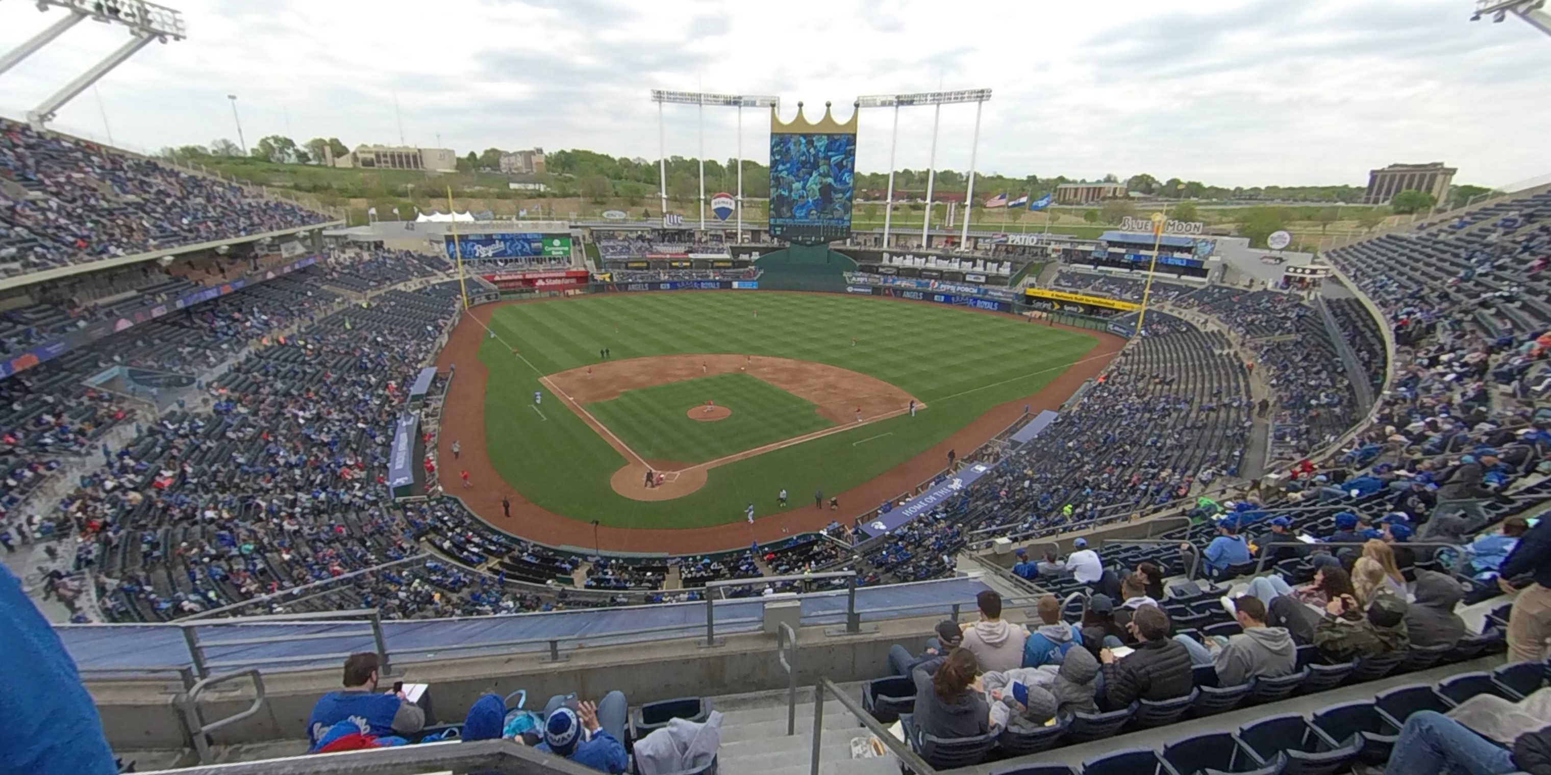 section 422 panoramic seat view  - kauffman stadium