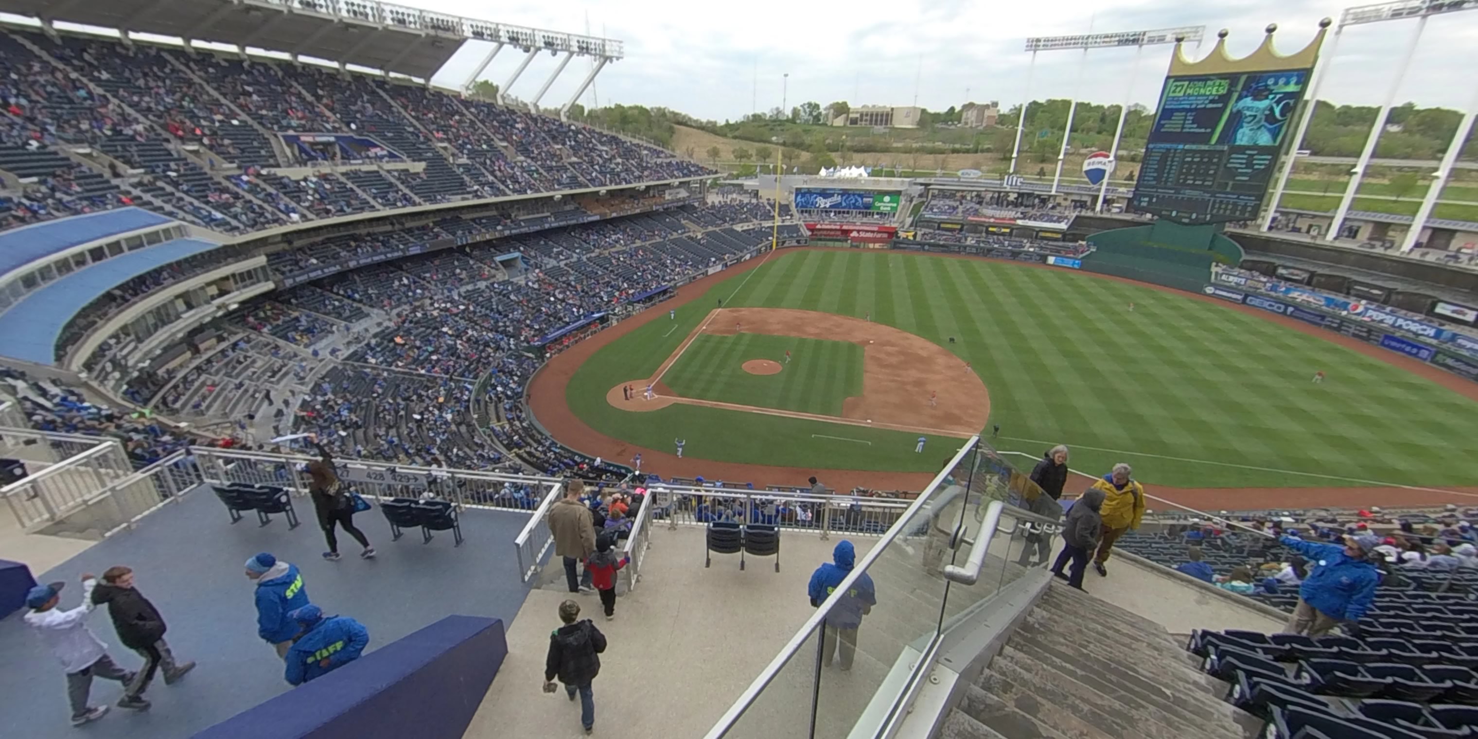 section 428 panoramic seat view  - kauffman stadium