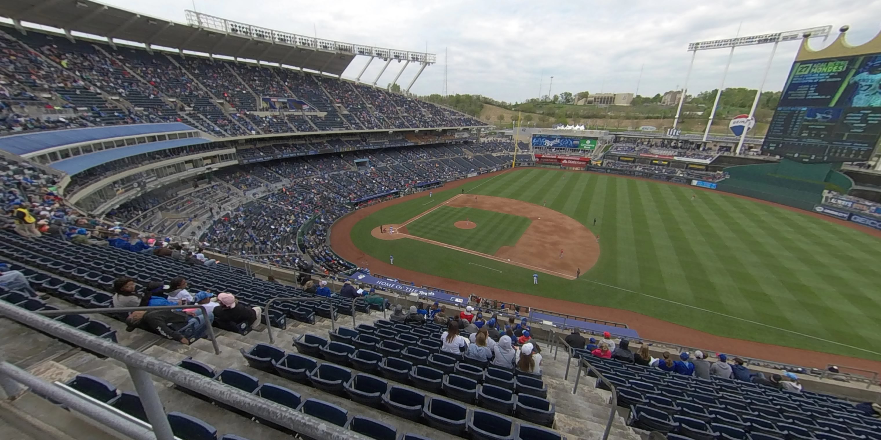 section 431 panoramic seat view  - kauffman stadium