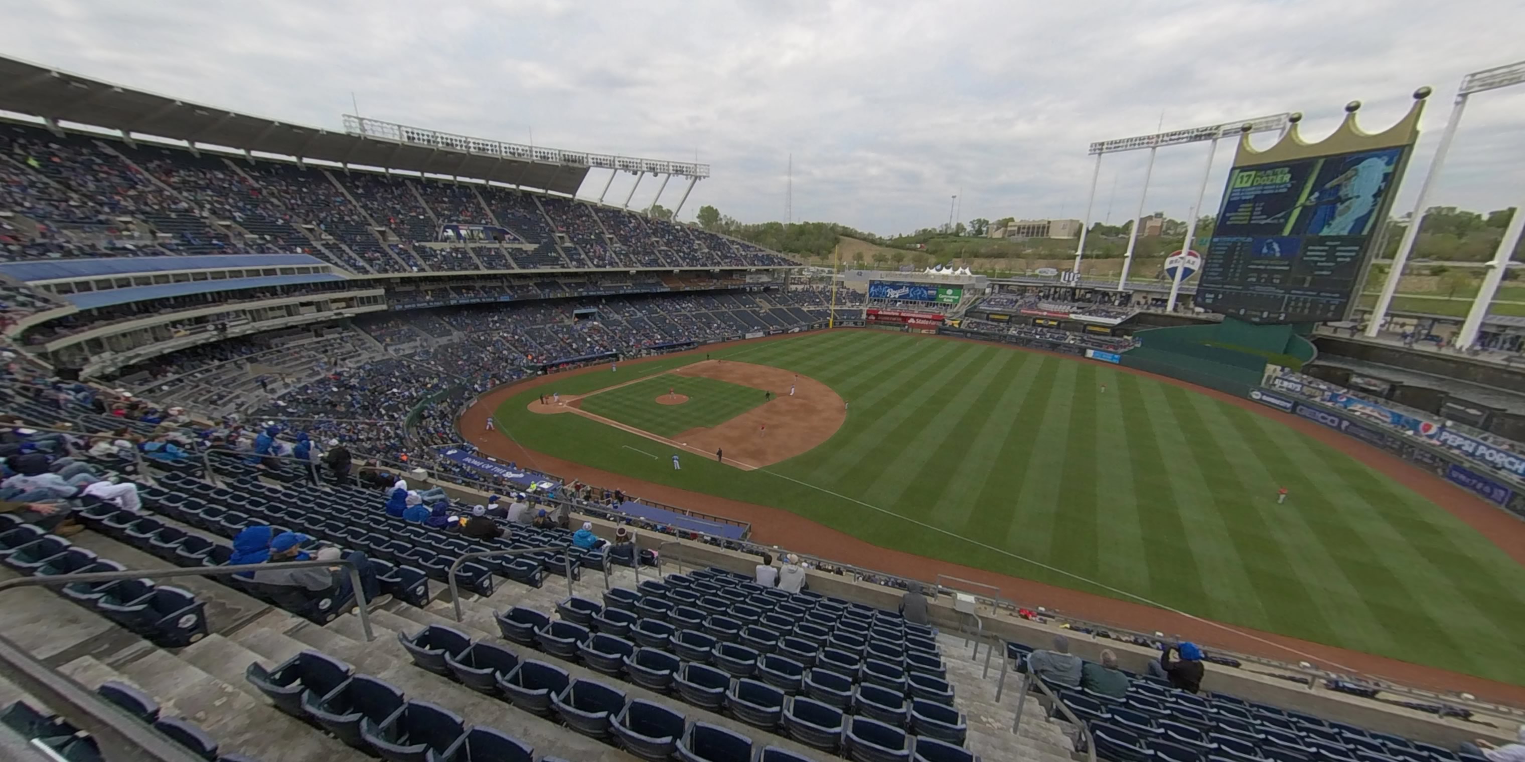 Section 433 at Kauffman Stadium 