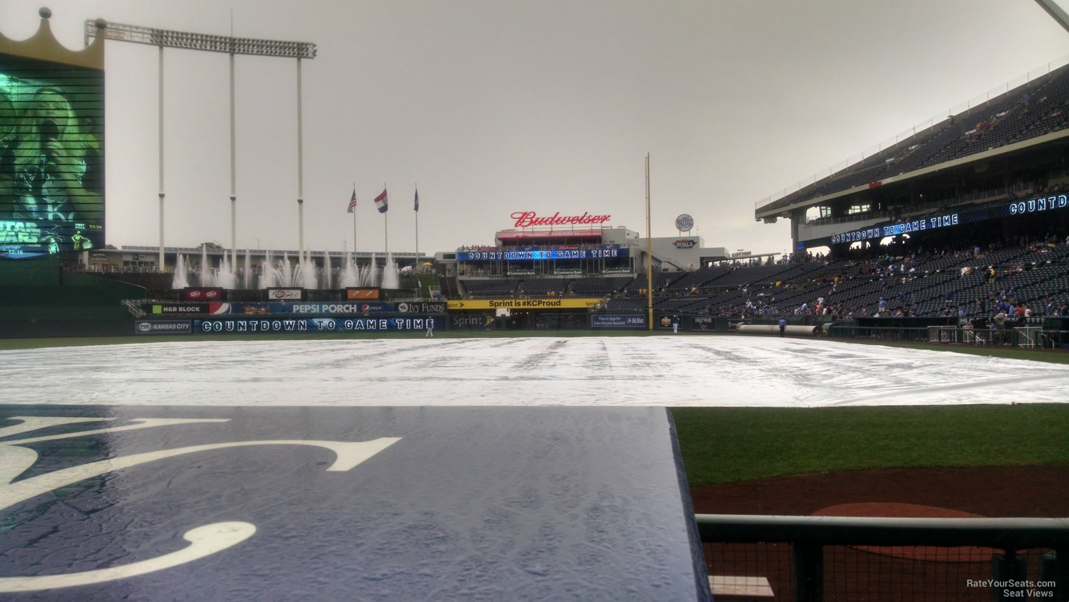 Kauffman Stadium, section 129, home of Kansas City Royals, page 1