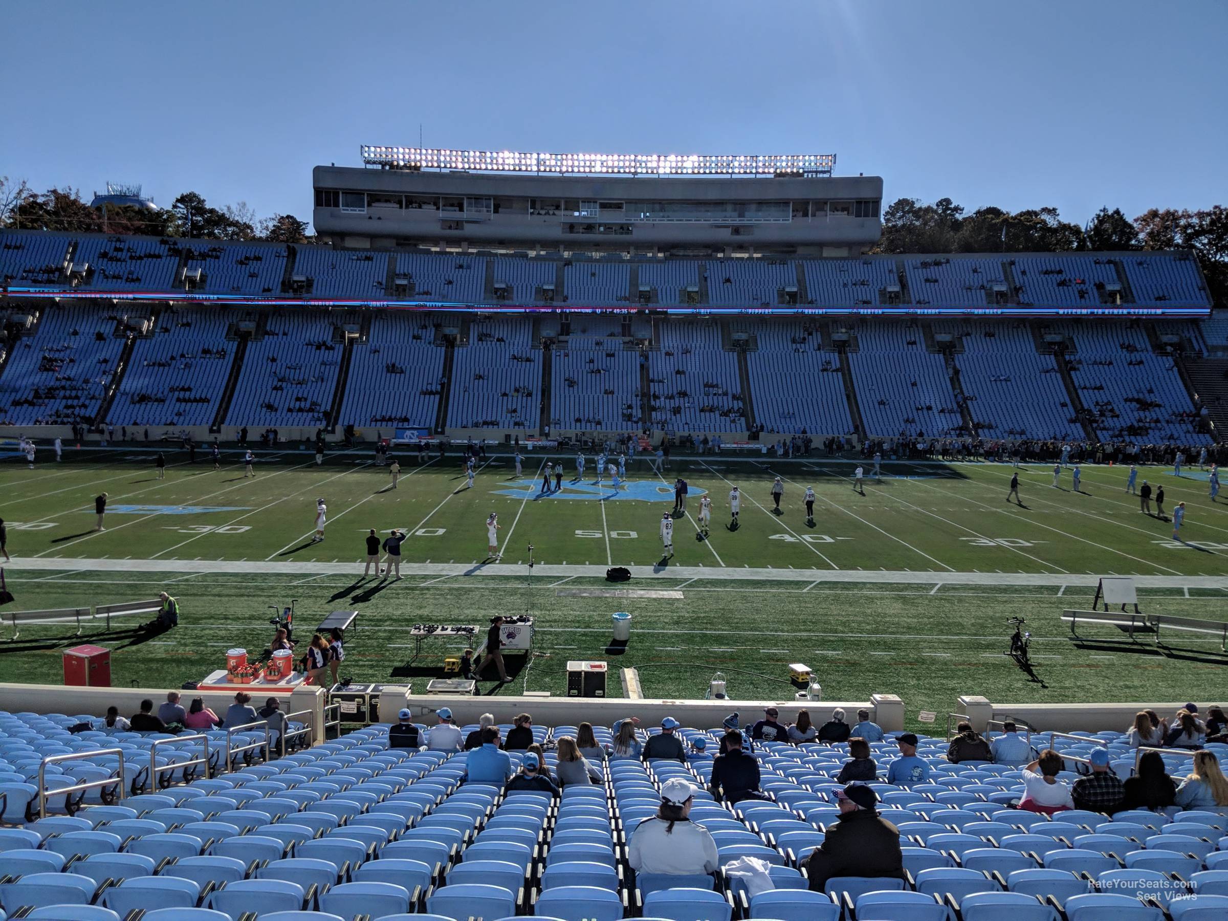 section 106, row aa seat view  - kenan memorial stadium