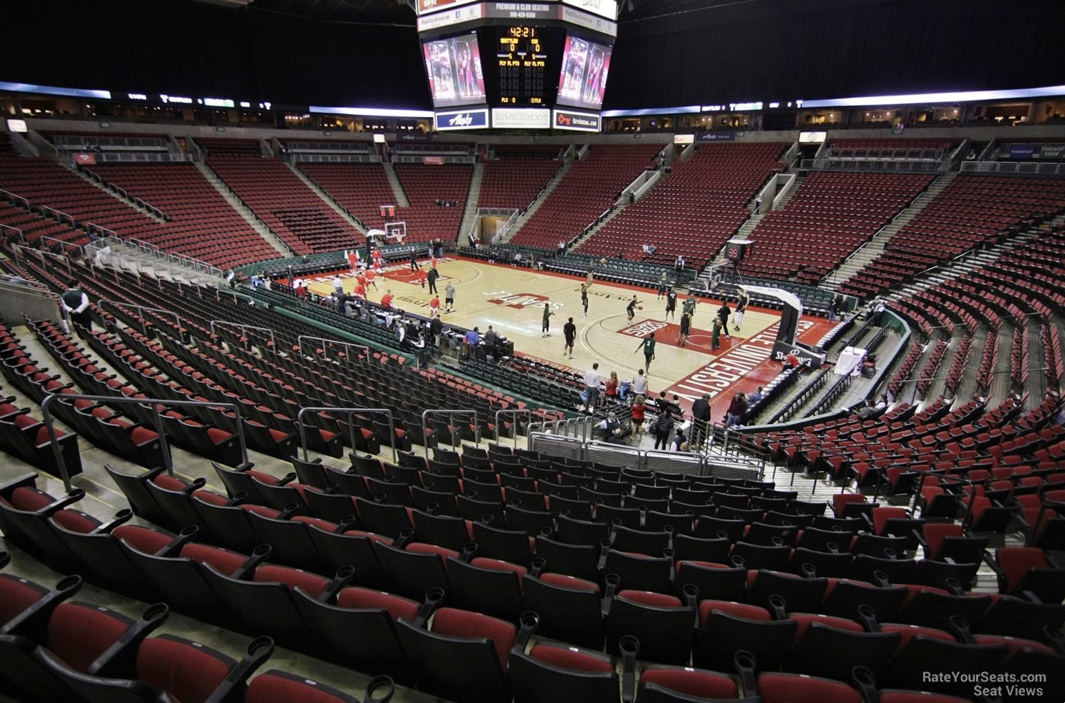 KeyArena Section 117 Basketball Seating - RateYourSeats.com