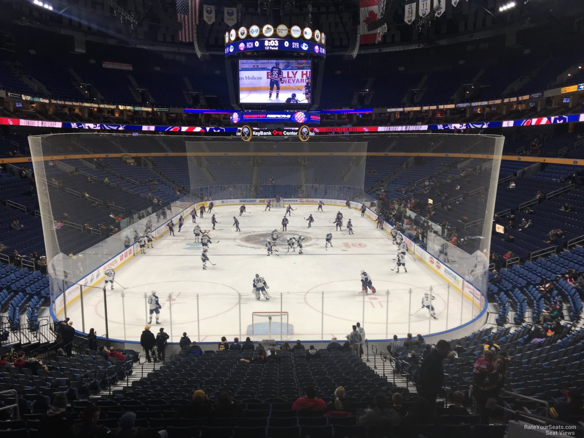 KeyBank Center Section 111 Row 22 on 2 21 2018f