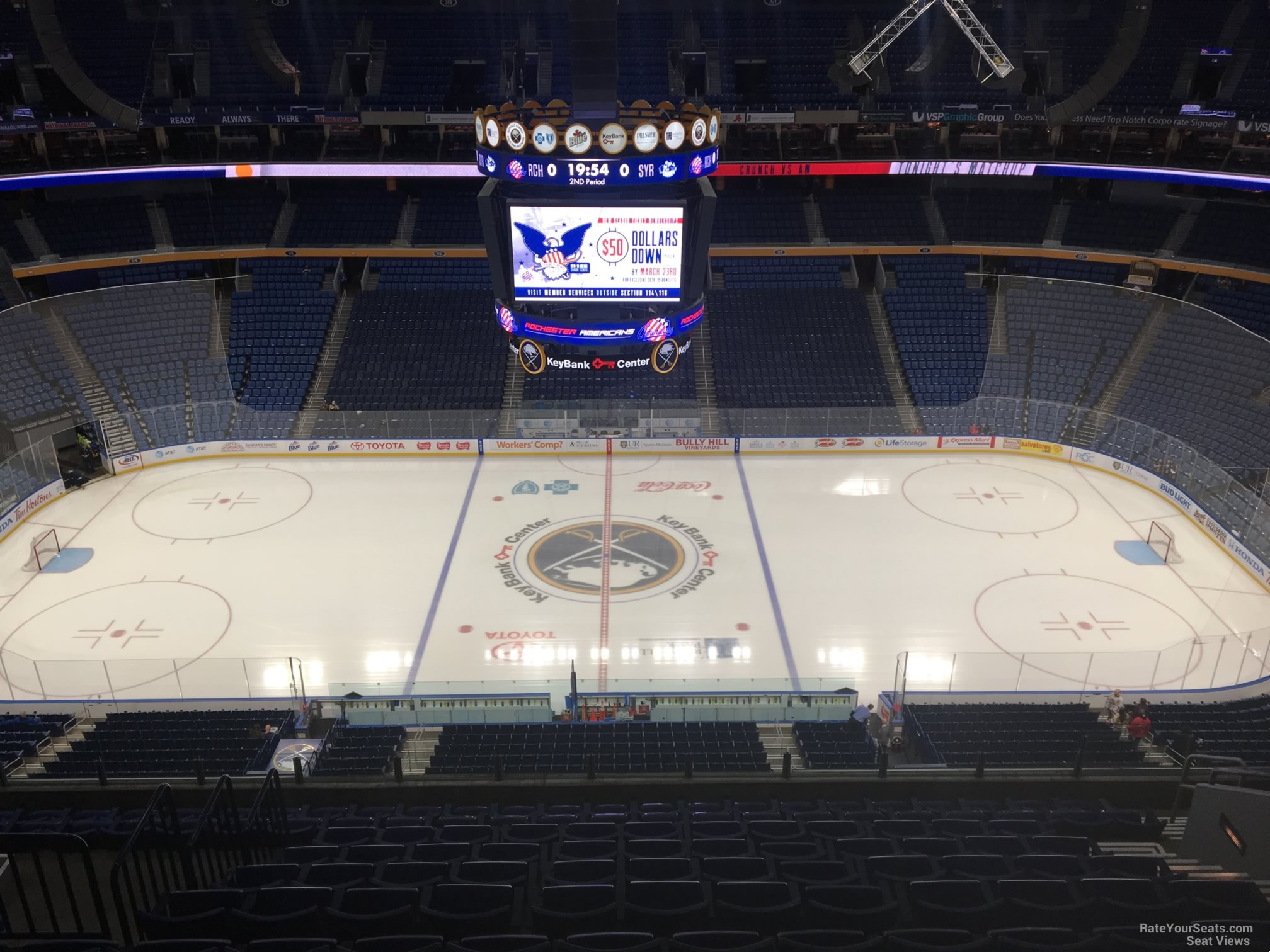 section 306, row 13 seat view  for hockey - keybank center