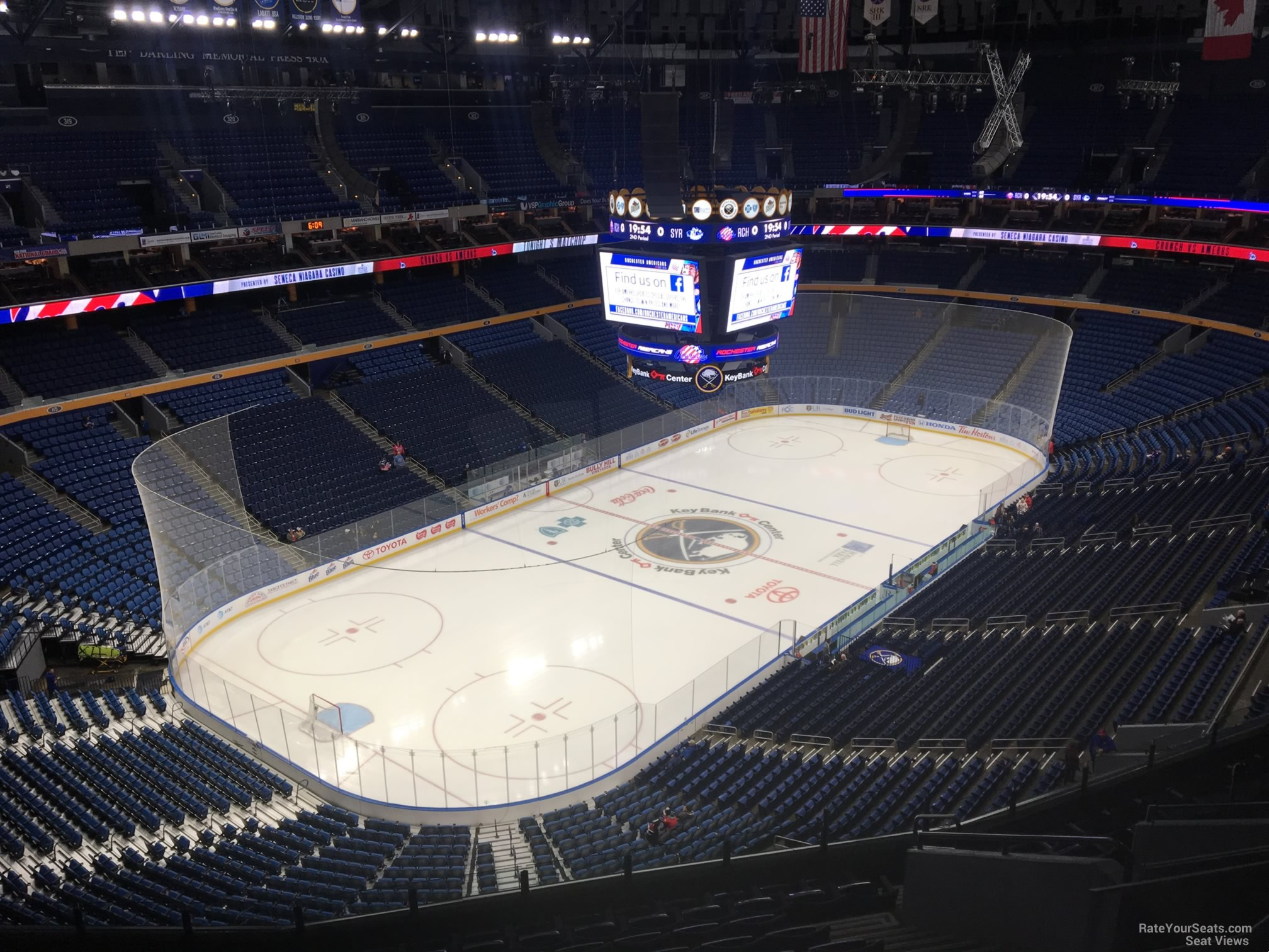 section 310, row 13 seat view  for hockey - keybank center