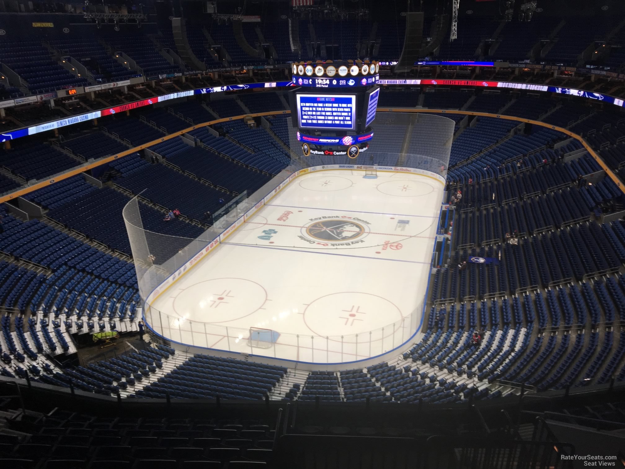section 312, row 13 seat view  for hockey - keybank center