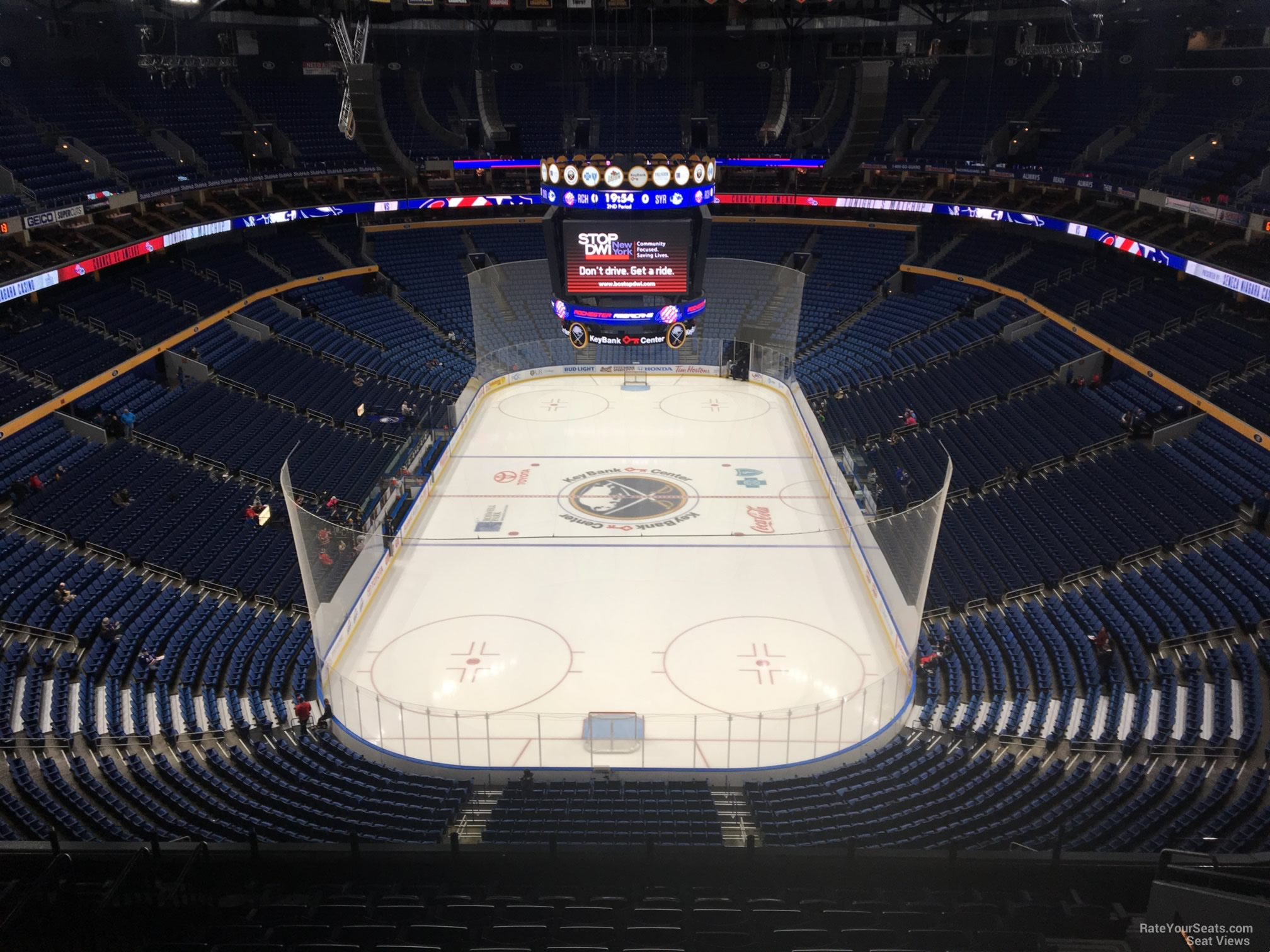 section 327, row 13 seat view  for hockey - keybank center