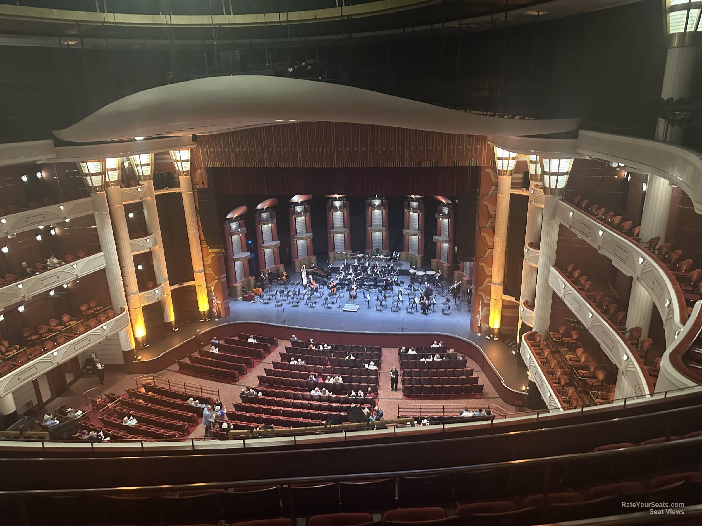 view from balcony row f seat view - kravis center - dreyfoos hall