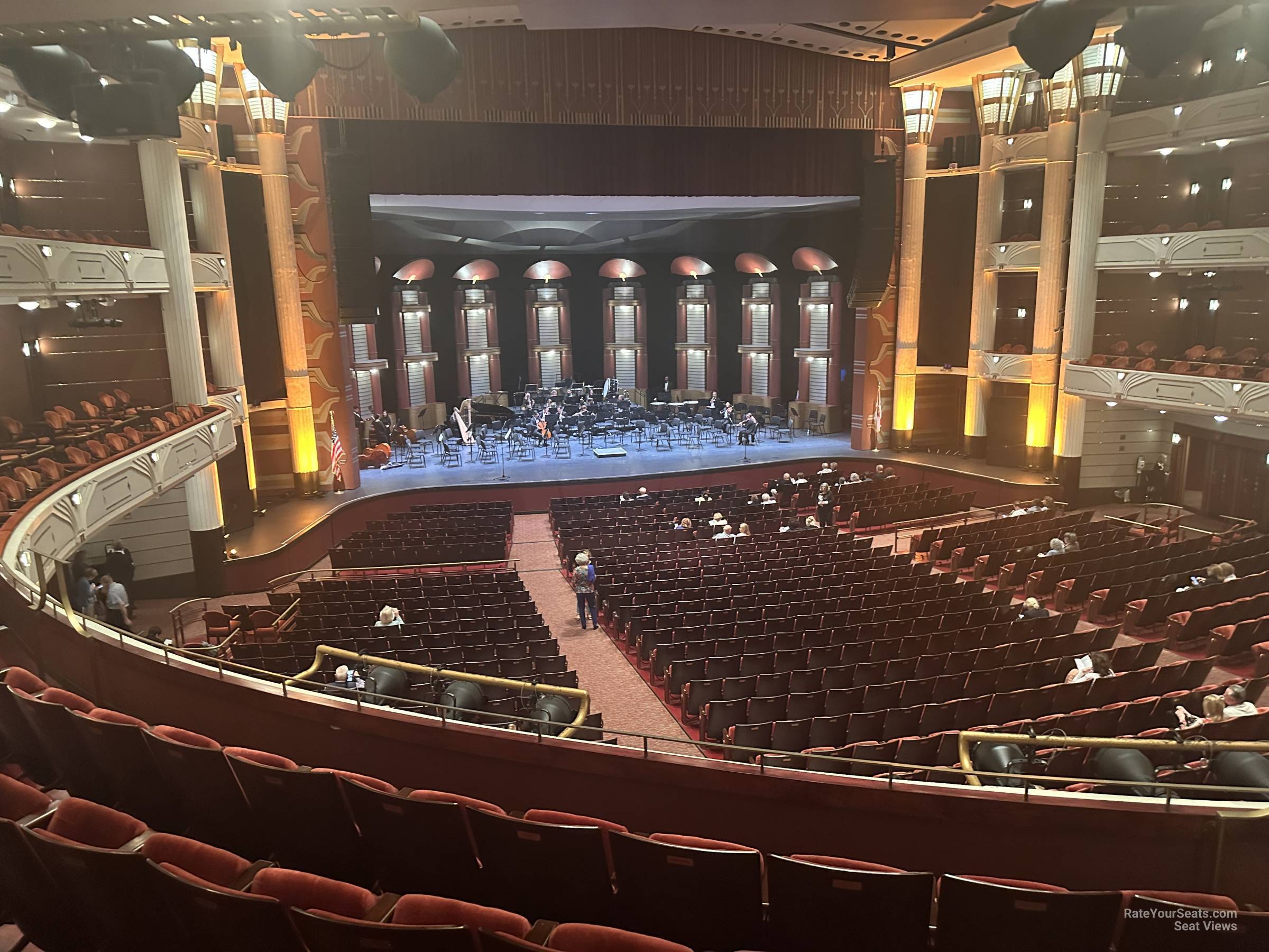 view from grand tier row d seat view - kravis center - dreyfoos hall